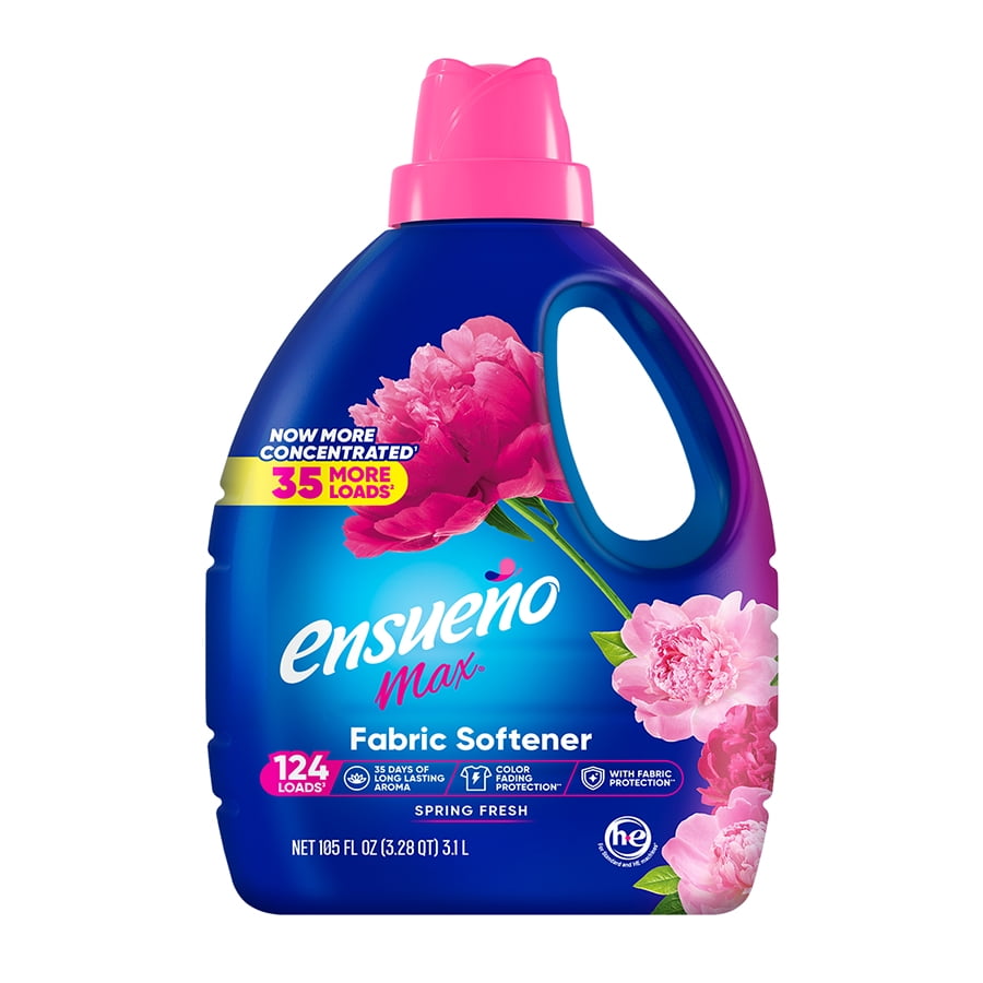 Ensueno Spring Fresh Fabric Softener, Long-Lasting Microcapsule Scent Technology (105 oz) qa6mm