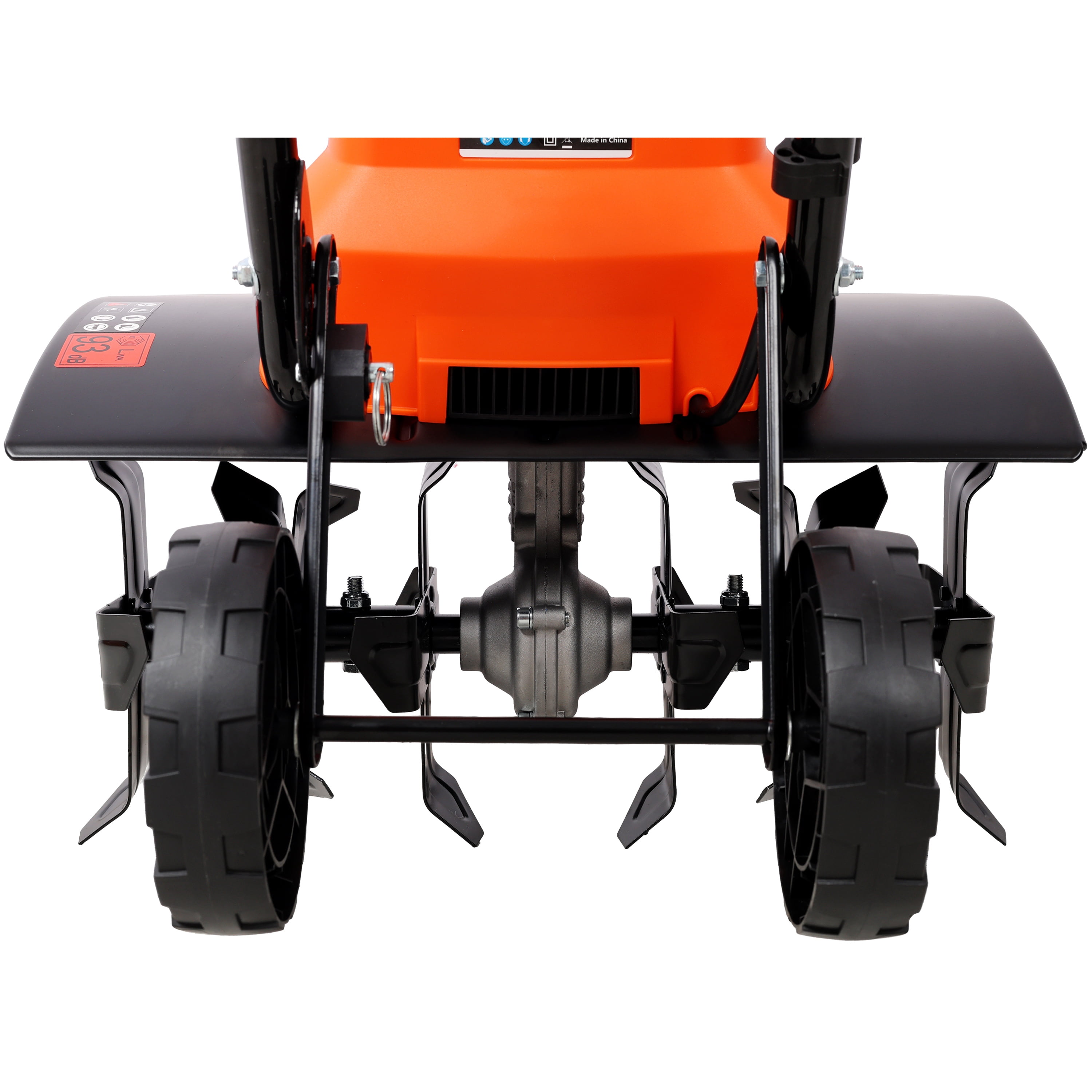 PuppyCheer Electric Garden Tiller, 13.5 Amp Corded Cultivator with 24 Steel Tines, Adjustable Wheels (Black, 18 in Width) bvdvg