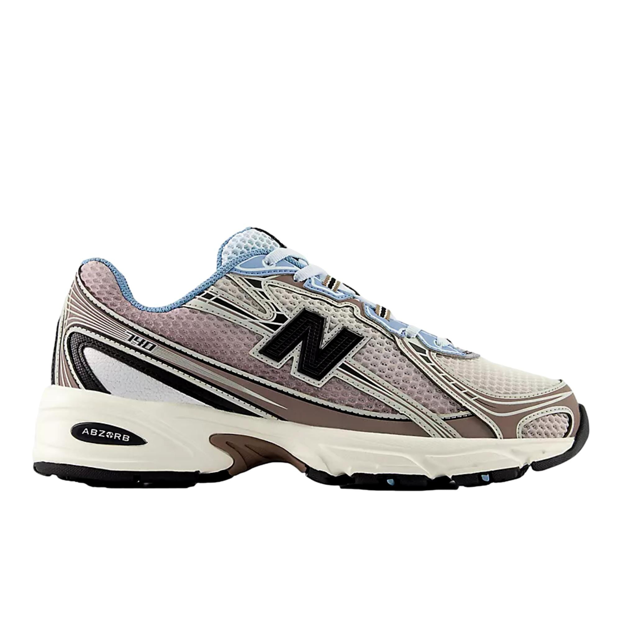 New Balance 740 Lifestyle Sneakers Breathable Mesh and Synthetic Upper (White/Brown, 9 US Men) 8eg5p