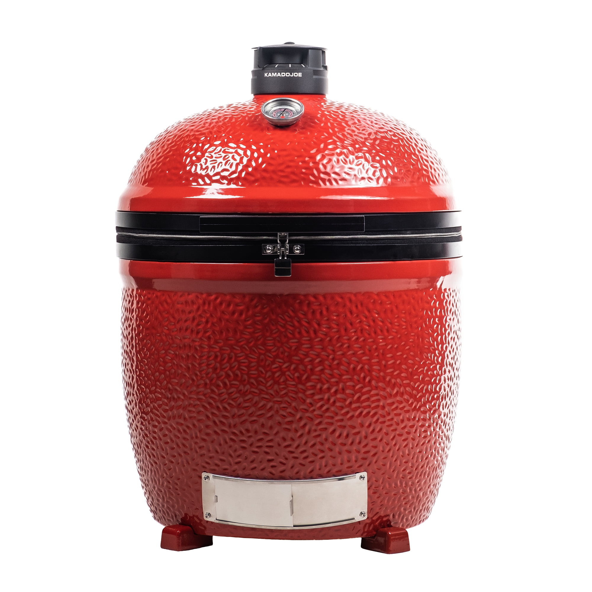 Kamado Joe Big Joe III 24-inch Standalone Charcoal Grill with Side Shelves and Ash Tool (Red, 24 in) f1tz9
