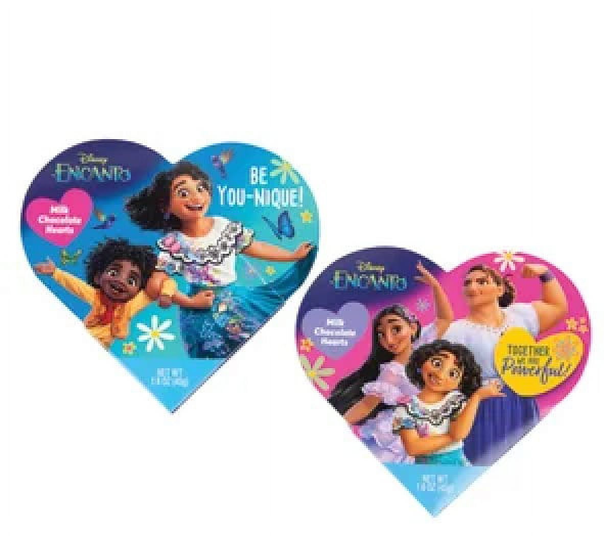 Frankford Disney Encanto Milk Chocolate Hearts Valentine's Day Gift Set (Multi-Color, 3.2 oz) 5srif