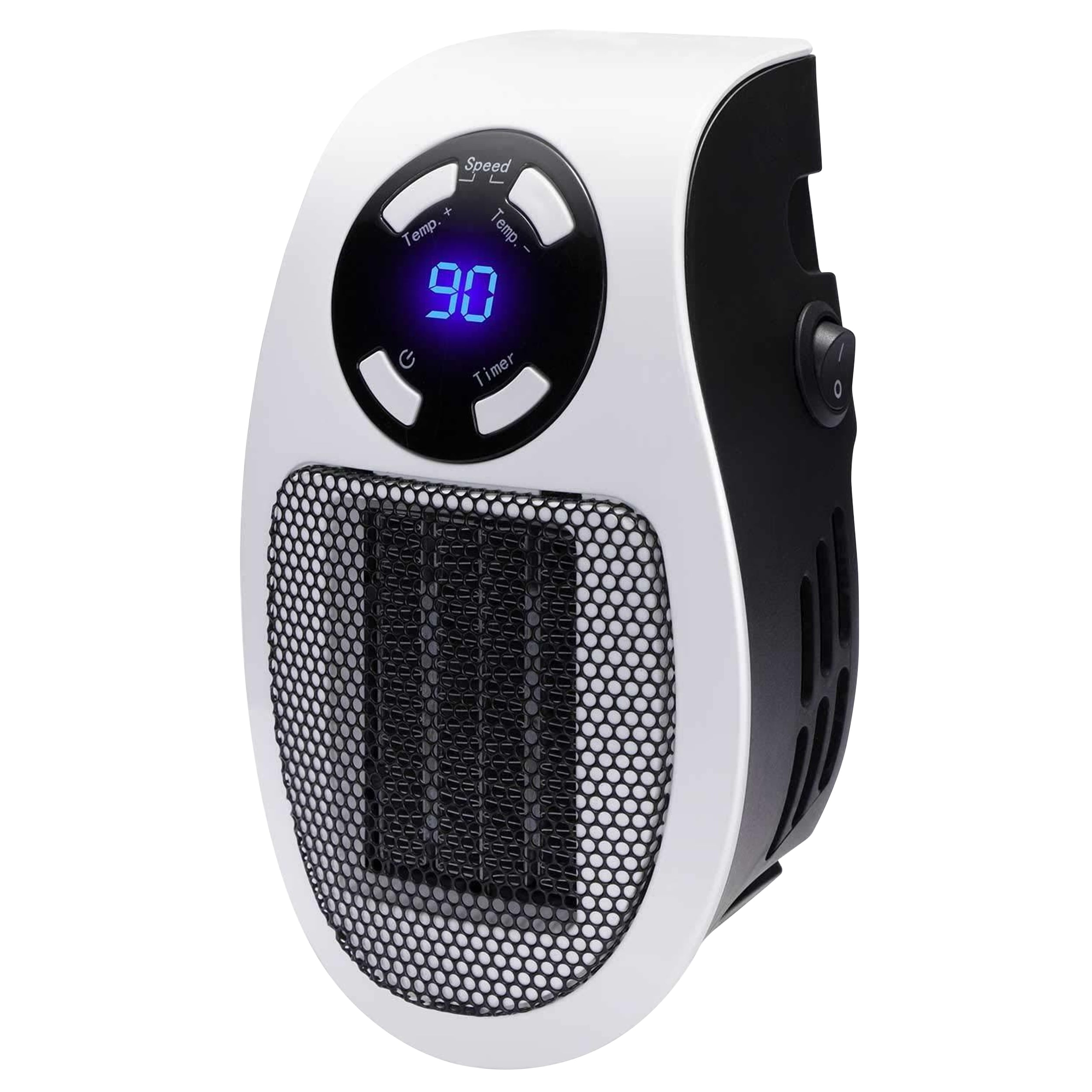 Brentwood H-C350W Personal Space Heater, Compact Plug-In Wall Outlet Design (White, 350 Watts) h8te6