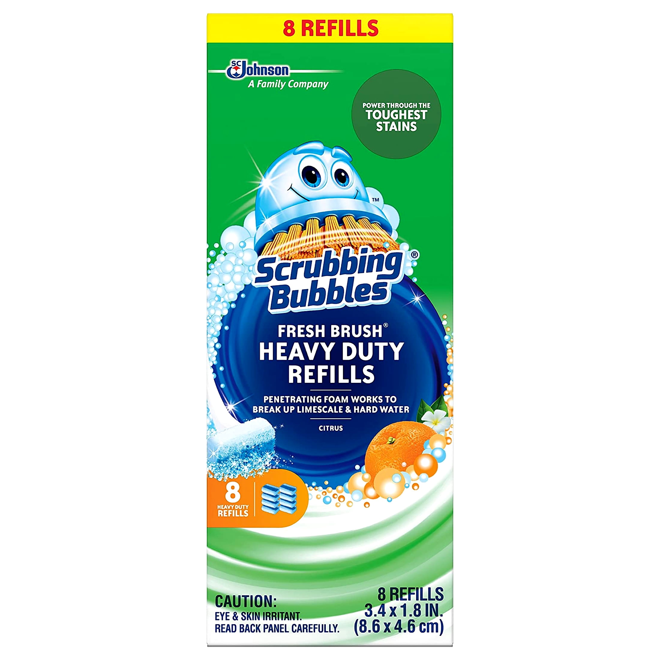 Scrubbing Bubbles Heavy Duty Fresh Brush Toilet Cleaning Refills (16 Count) m6xor