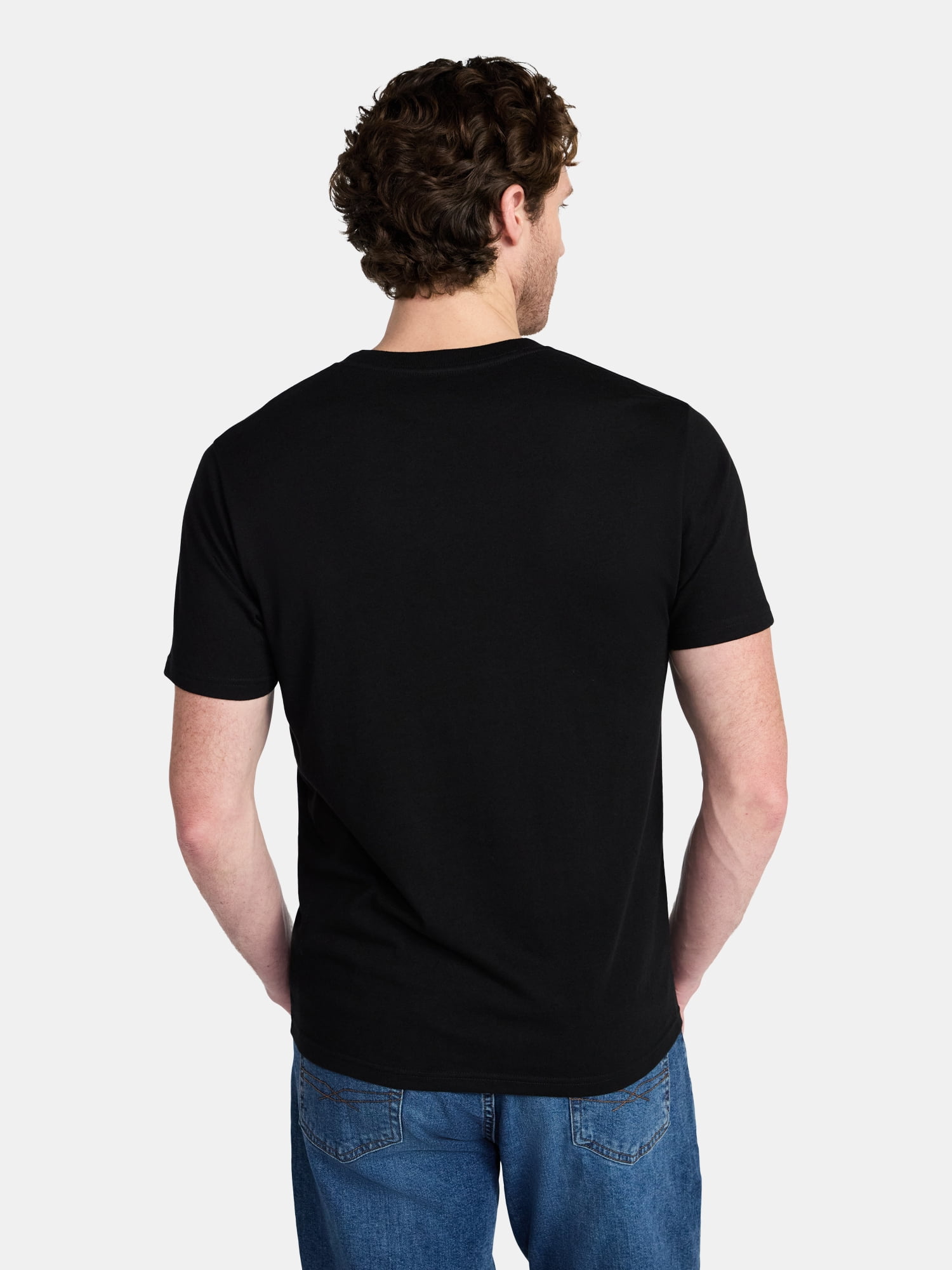 Way To Celebrate Men's Vintage Label Dad Graphic Tee (Black, XS) 8chh7