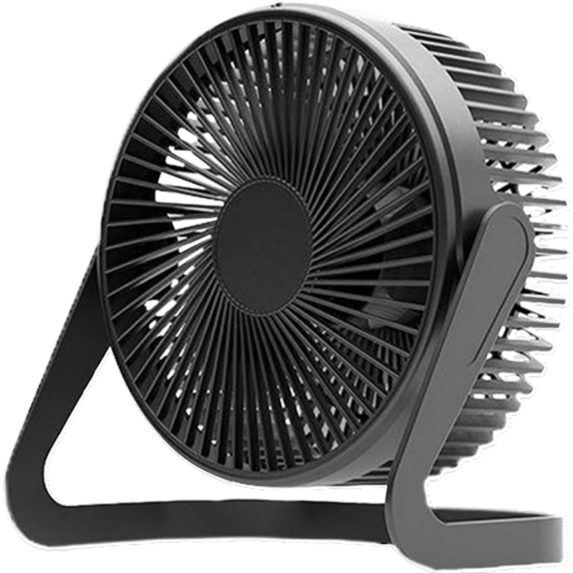 Dependable Industries 6-Inch USB Desk Fan, Portable Quiet Cooling Fan with Adjustable Angle (Black, 6 in) xa2v5