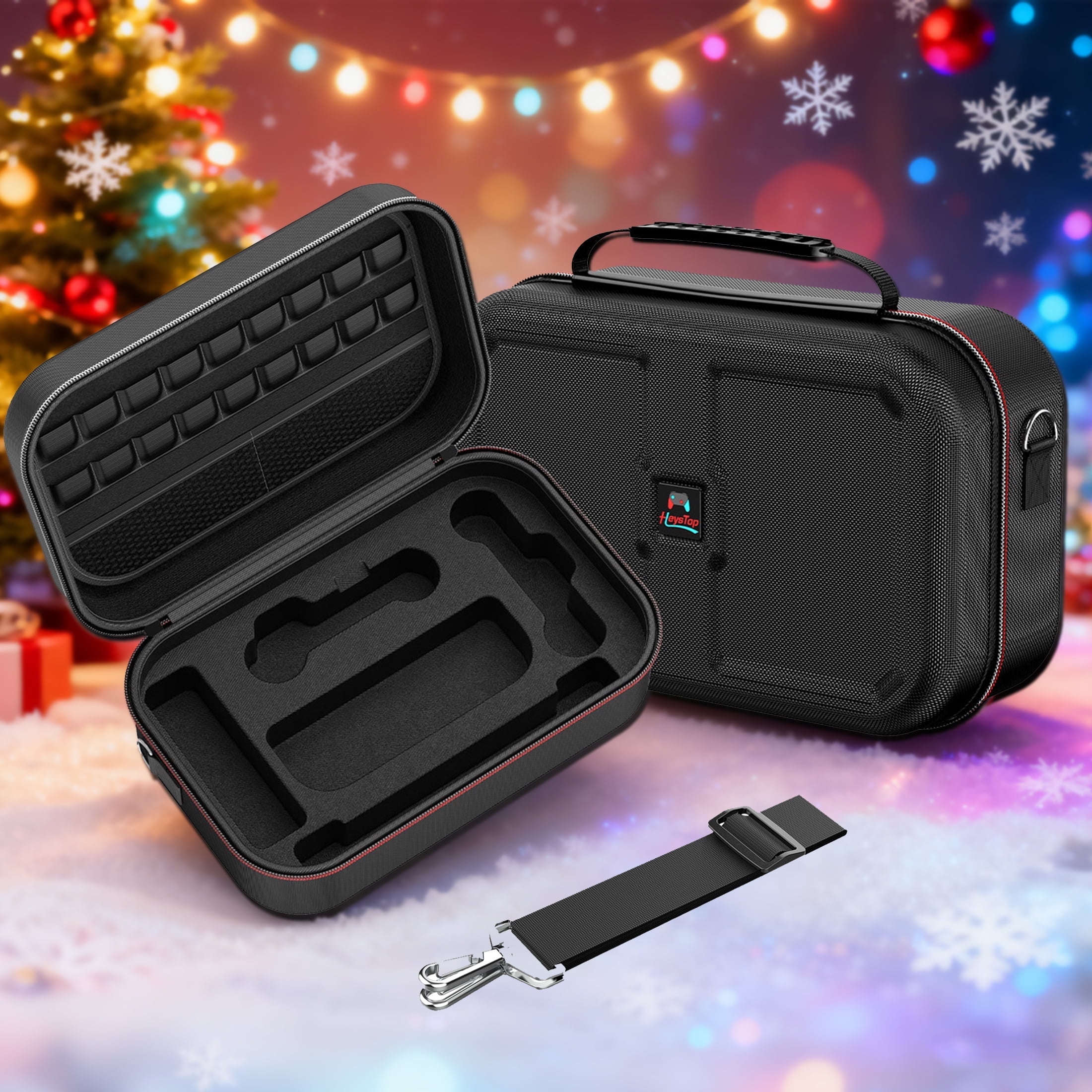 HEYSTOP Carrying Storage Case for Nintendo Switch 2 (Protective Travel Bag, 18 Game Cartridge Slots, Black) y06xw
