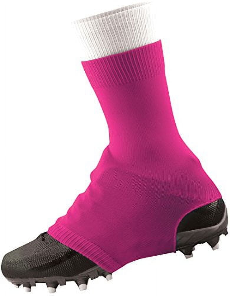 TCK Football Spat Cleat Covers, Turf Debris Protection Sleeve (Neon Pink, Large) tmkt9