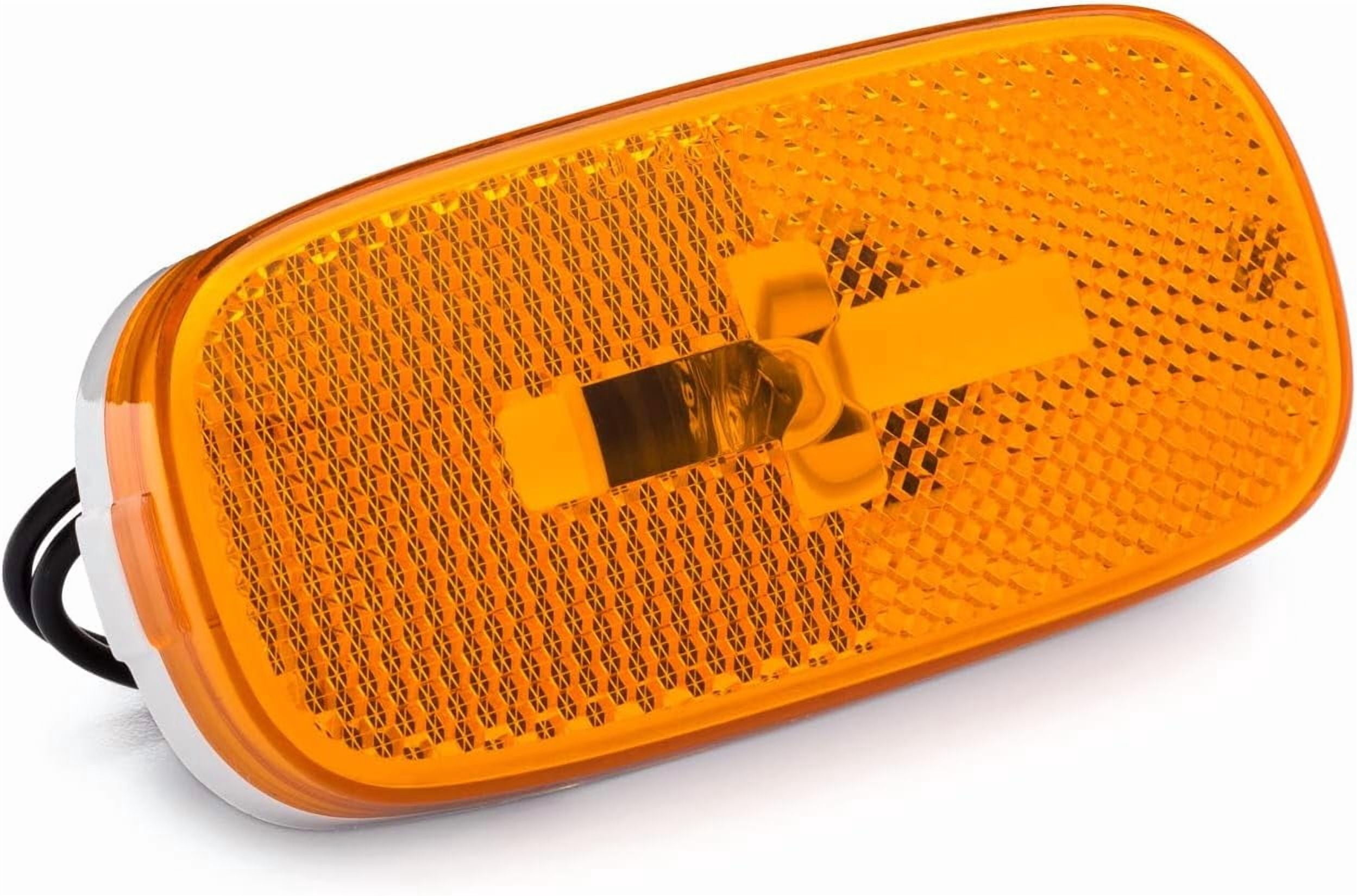 Lumitronics LED Clearance Marker Light for RV and Utility Trailer (Amber, 4 in) womlq