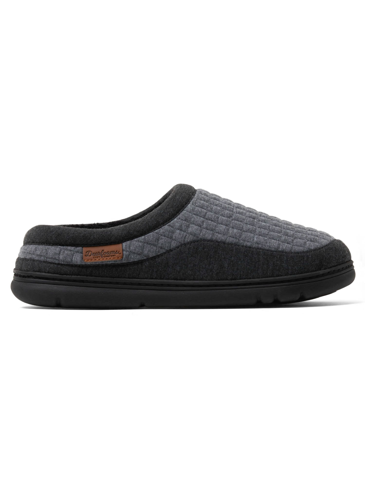 Dearfoams Cozy Comfort Men's Lounge Clog Slipper (Grey, 10 US) yc6na