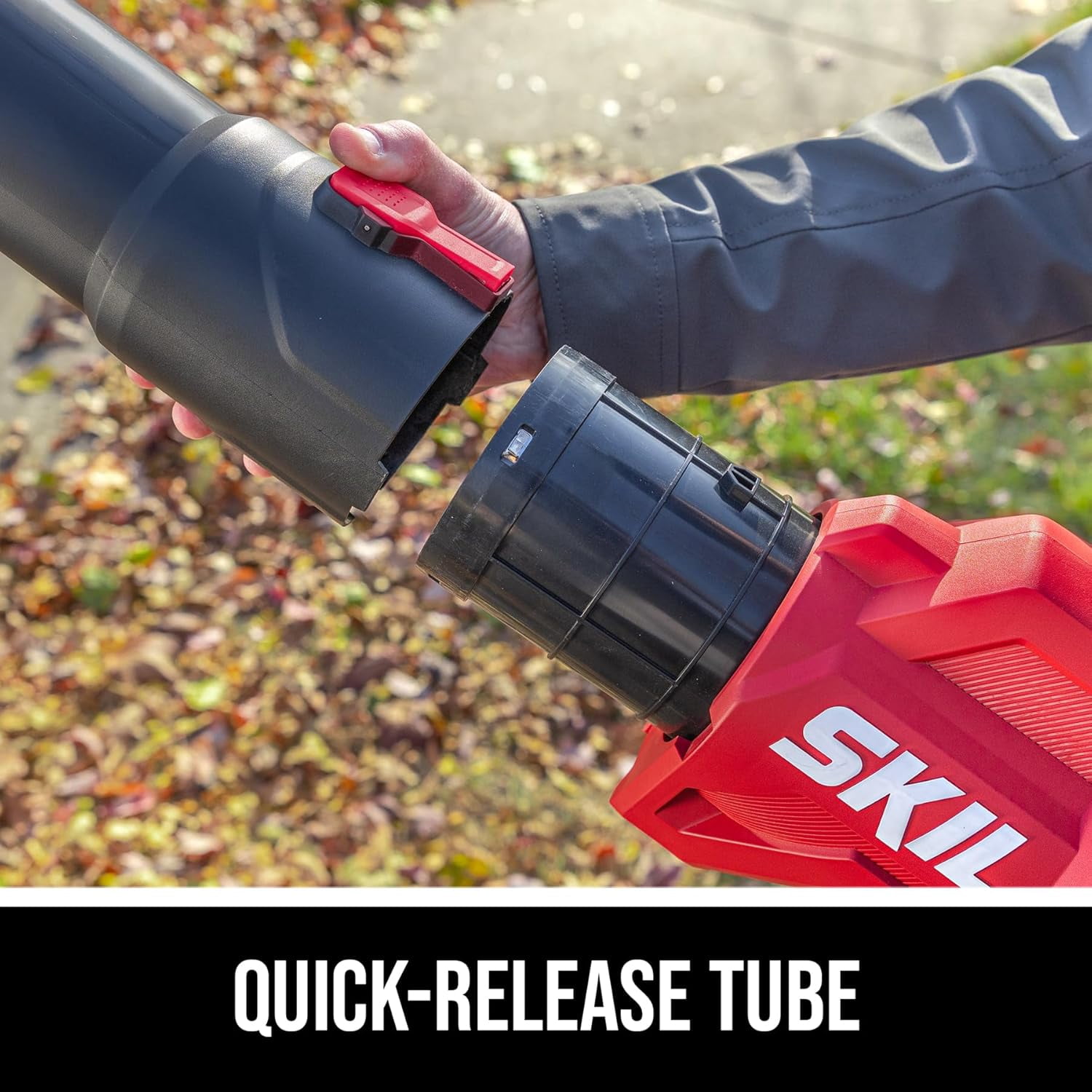 SKIL PWR CORE 40V Brushless Leaf Blower with 2.0Ah Battery and Charger (460 CFM, 120 MPH) jkv9o