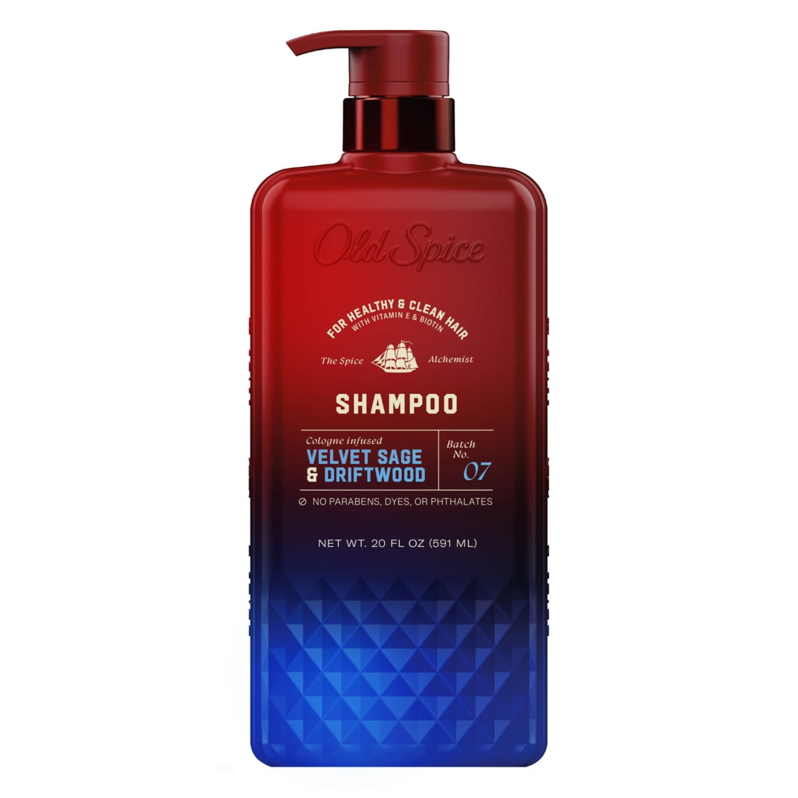 Old Spice The Spice Alchemist Shampoo, Cologne-Infused Velvet Sage & Driftwood, Moisturizing Hair Care (21.9 fl oz) o48vi