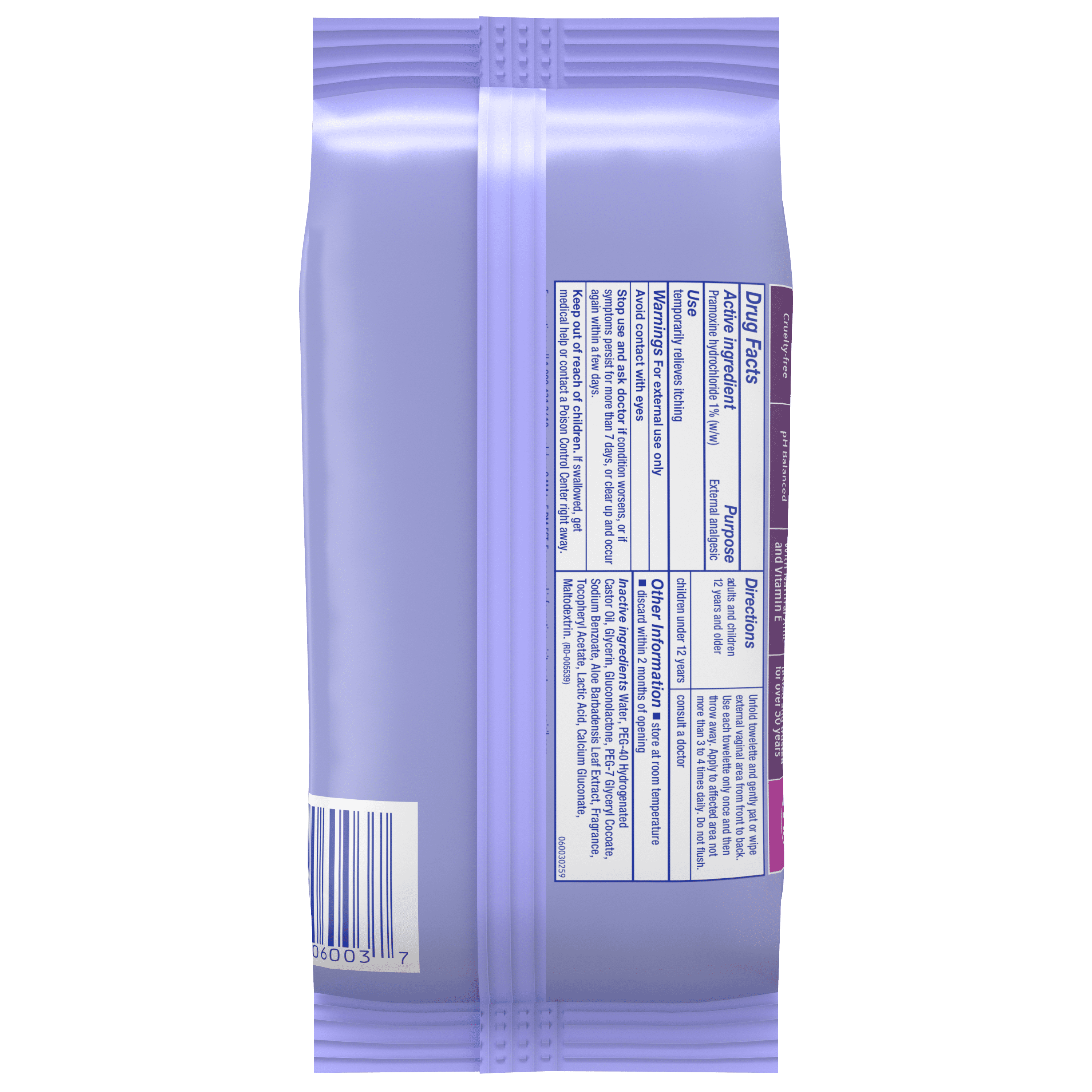 Vagisil Maximum Strength Anti-Itch Feminine Wipes (Unscented, 60 Count) 28jpb