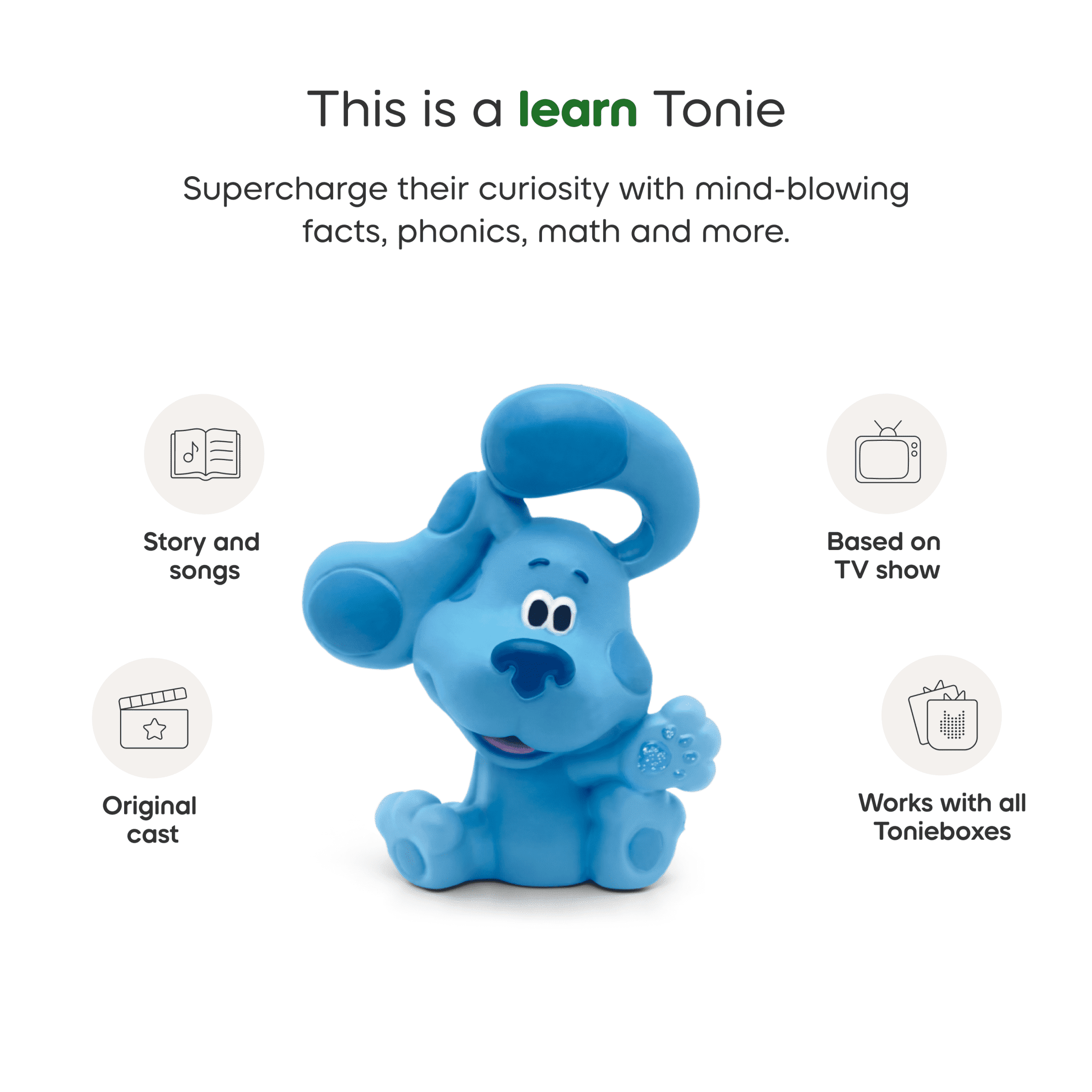 tonies Blue's Clues & You Audio Toy Figurine (Blue, 1 ct) v0ktv