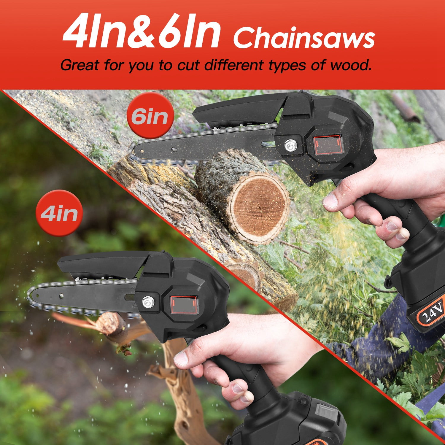 iMounTEK 2-in-1 Cordless Pole Saw and Mini Chainsaw, Adjustable Reach for Tree Trimming (Black, 71.3 in) s2zc6