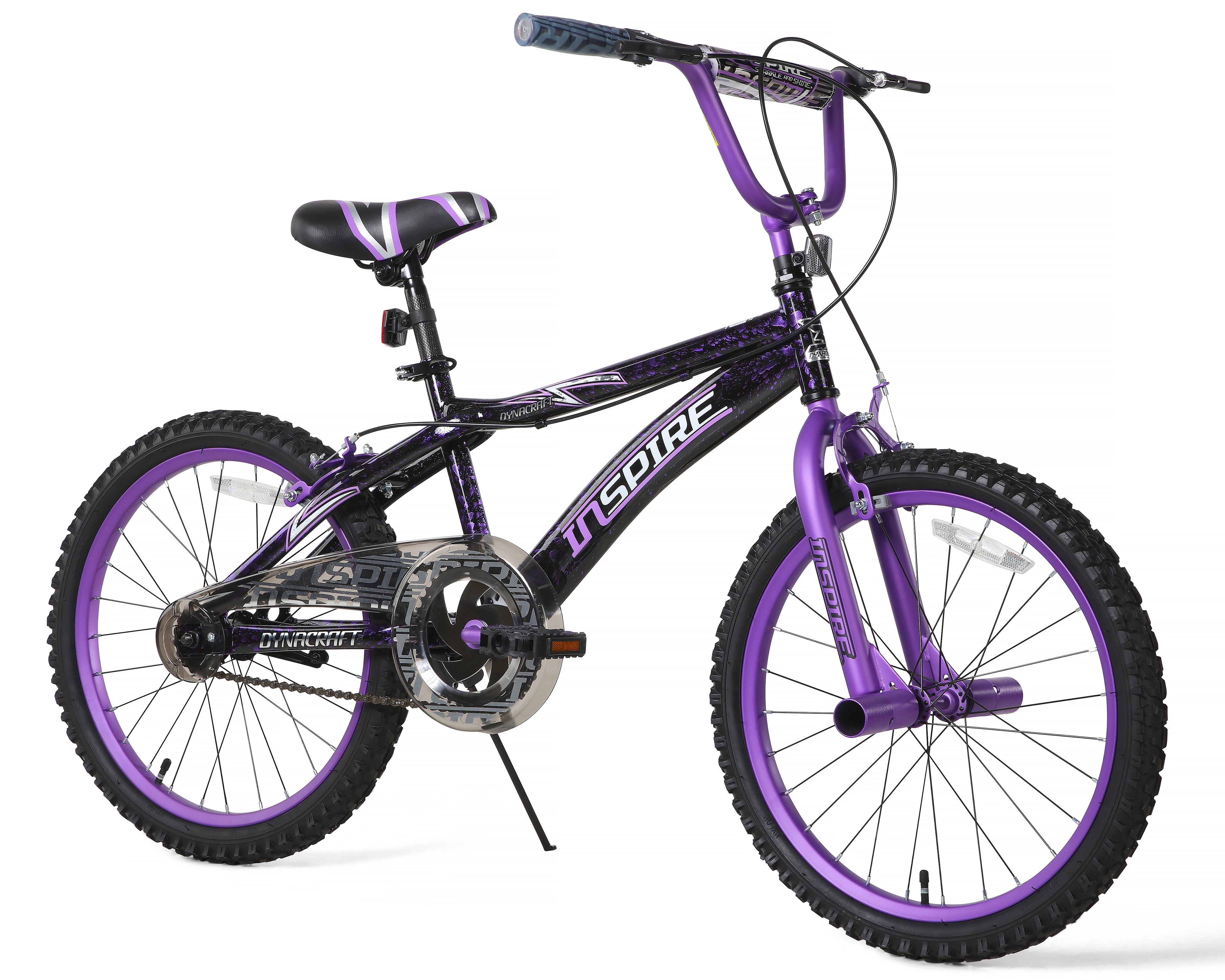 Dynacraft Inspire Girls BMX Bike with Freestyle Pegs (Black, 20 in) 7jlq5