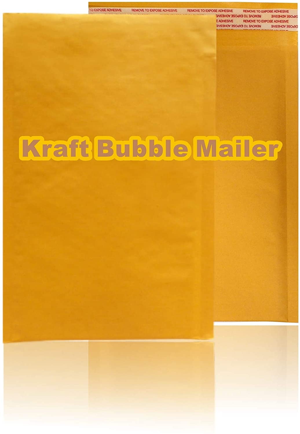 Yens Kraft Bubble Mailers, Protective Shipping Envelopes for Packaging (Yellow, 14.25 in. x 19 in., 5-Count) 4tes1