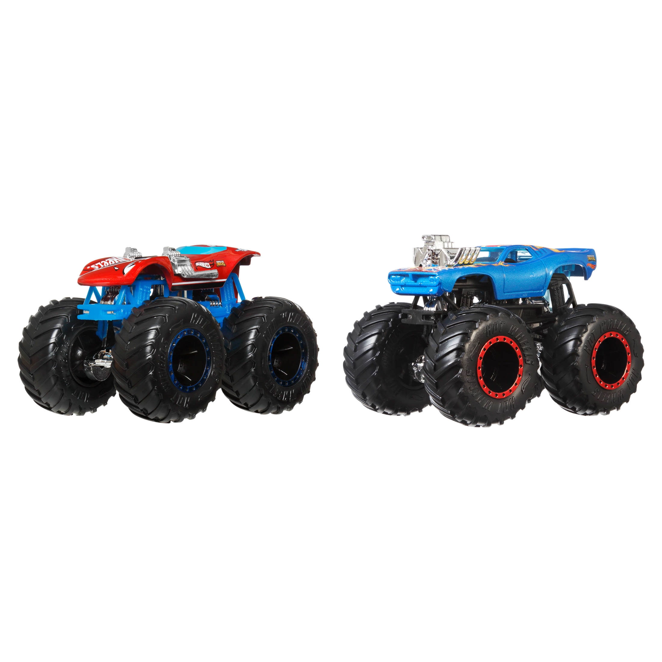 Hot Wheels Monster Trucks Demolition Doubles Die-Cast Toy Vehicles (2-Pack, 1:64 Scale) x22bn