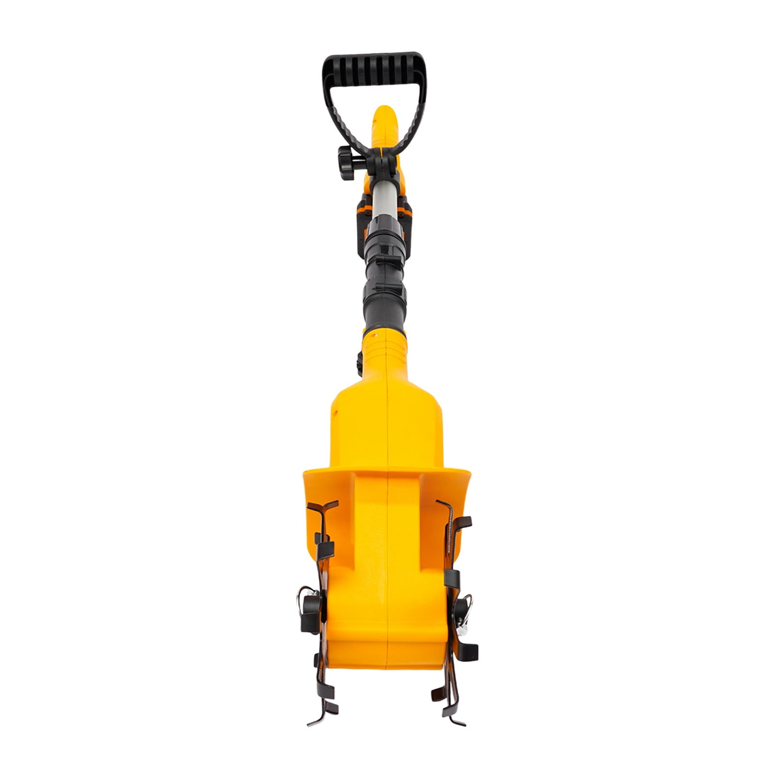 Generic Cordless Electric Tiller Cultivator, 20V Battery Powered Garden Rototiller with Adjustable Handle (Yellow, 8.38 lb) uhp6r