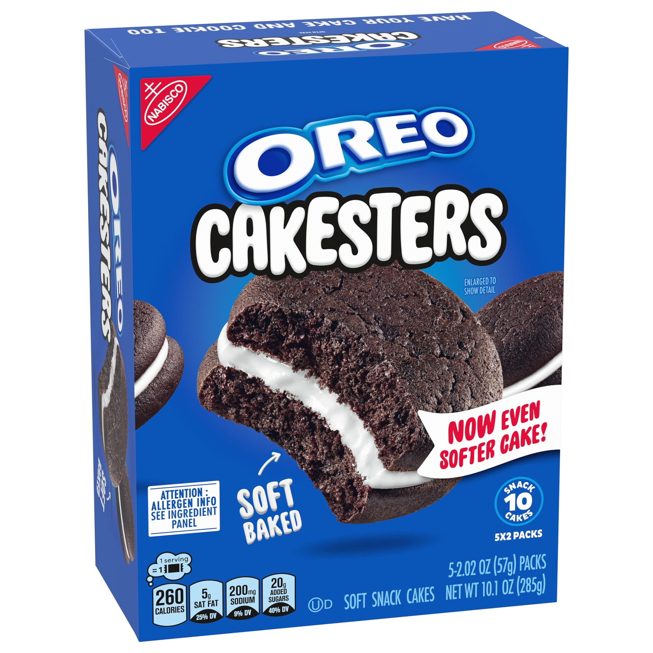 OREO Cakesters Soft Snack Cakes, Chocolate Sandwich Cookie Flavor, (6 Pack, 10.1 oz Total) bo281