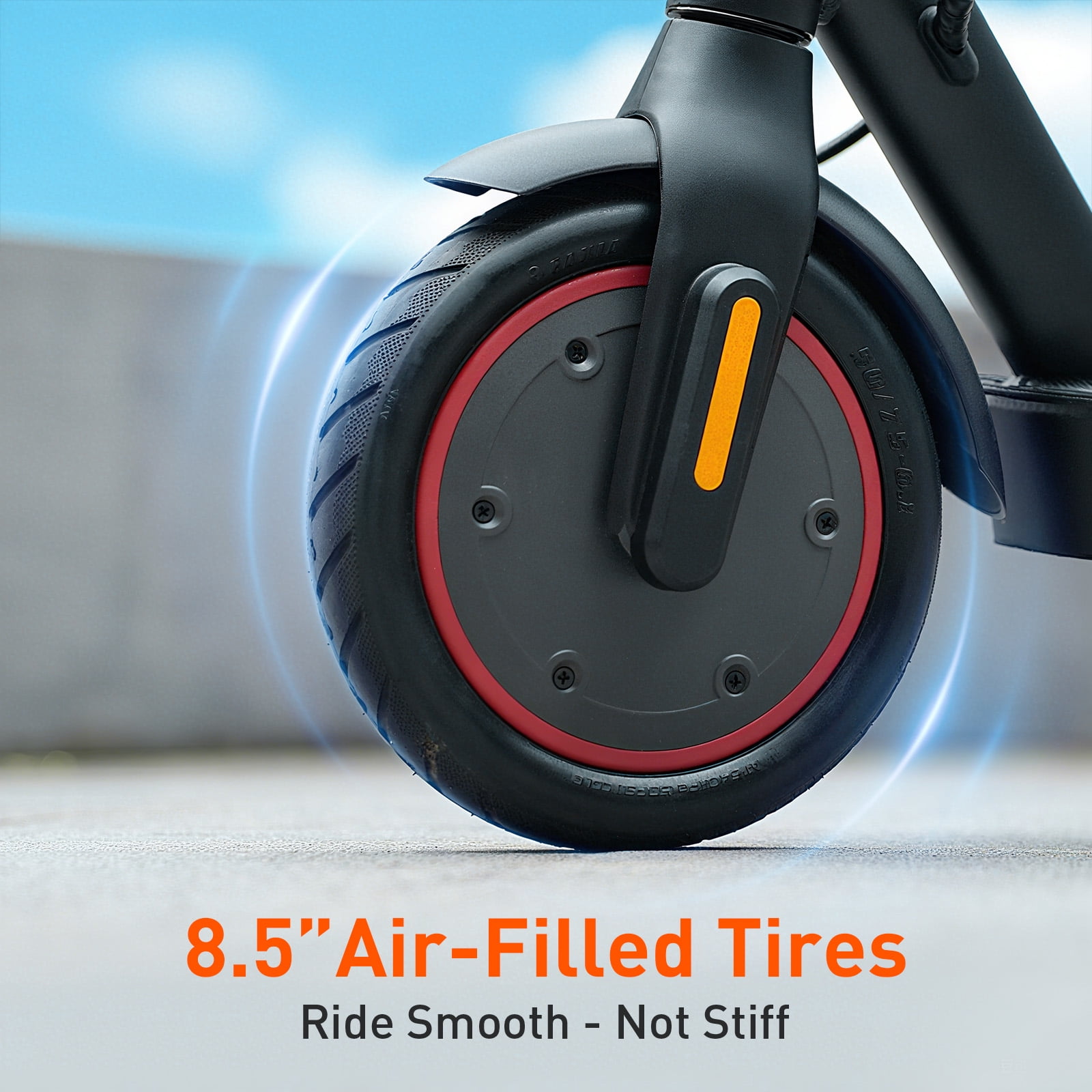 iHoverboard Electric Scooter for Adults, Foldable Commuter E-Scooter with App Control, LED Display, 8.5 in Pneumatic Tires (Black, 22 lb) ufjof