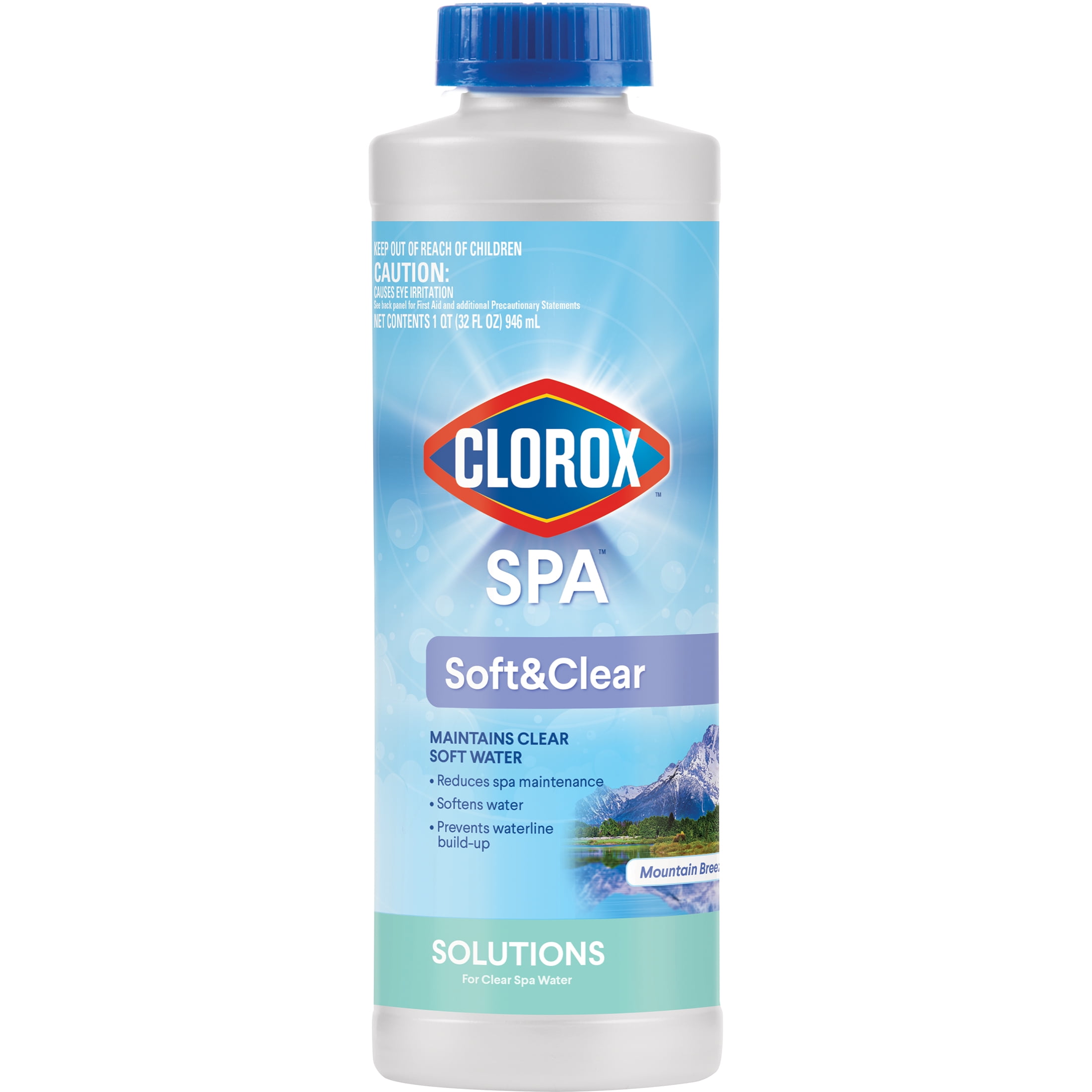 Clorox Pool&Spa Liquid Soft & Clear Water Treatment Solution (Clear, 2 lb) xgrbz