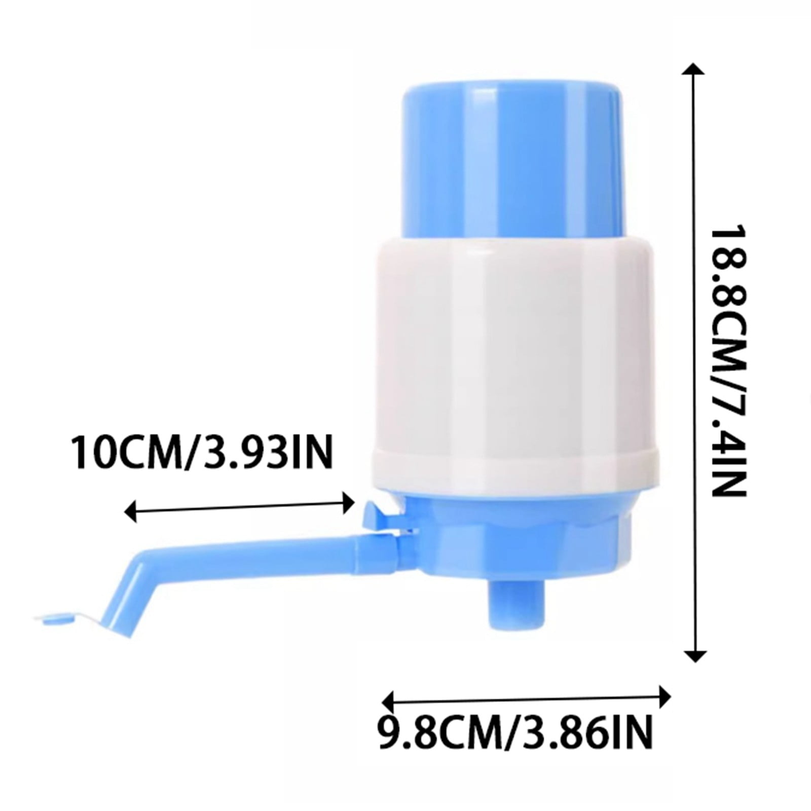 Rmncdg Manual Hand-Operated Water Dispenser Pump for 5-Gallon Jugs (Light Blue, 1 Pack) yg57h