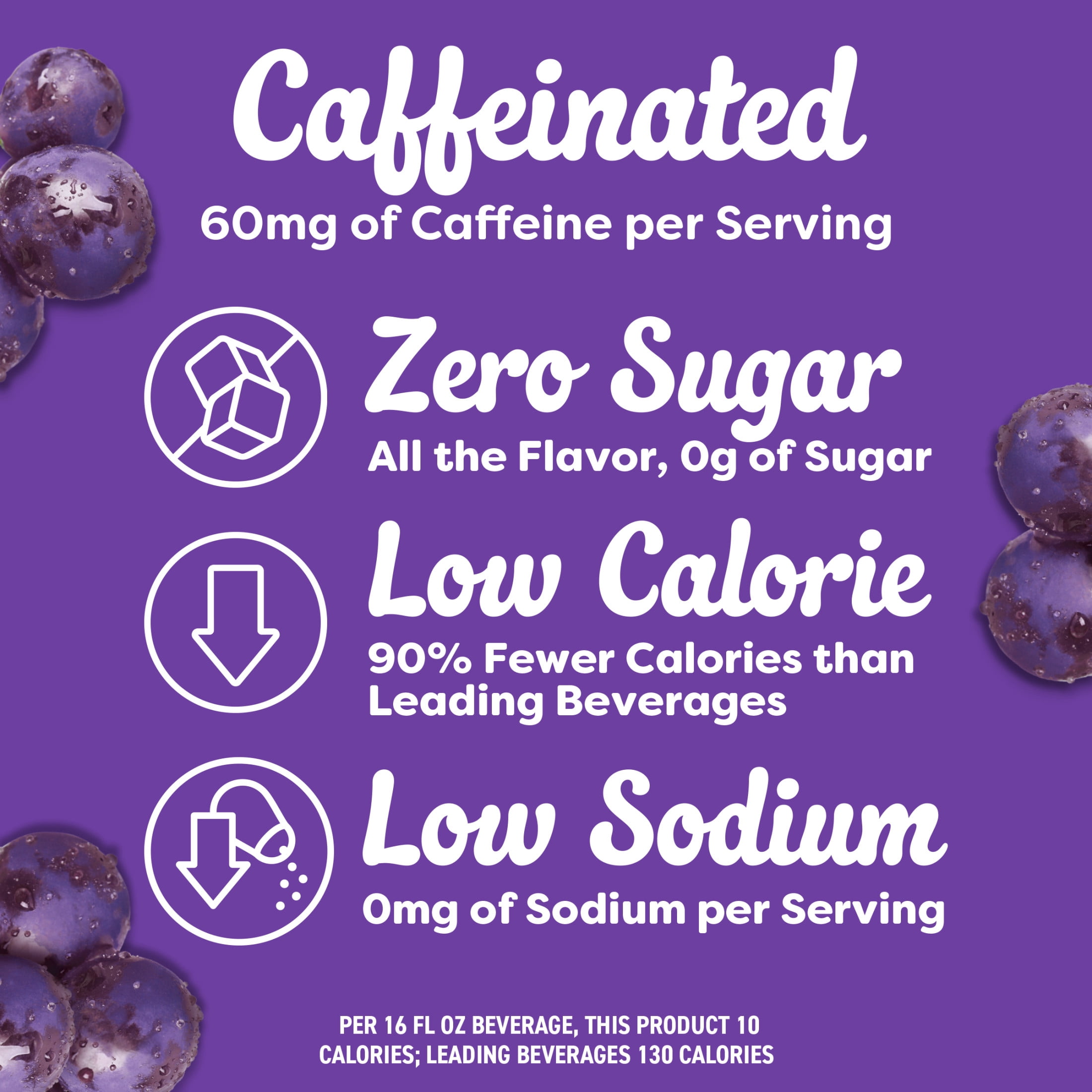 Crystal Light Grape Drink Mix with Caffeine, Zero Sugar, On-the-Go Powdered Hydration (3 Pack, 1.1 oz) 9jjse