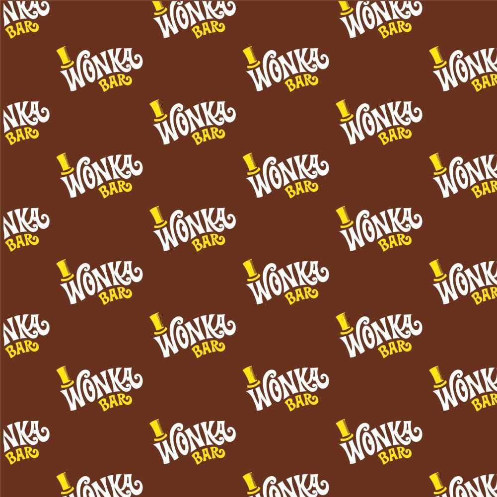 Graphics and More Willy Wonka and the Chocolate Factory Wonka Bar Logo Premium Gift Wrapping Paper (30 in x 72 in) ob1lp