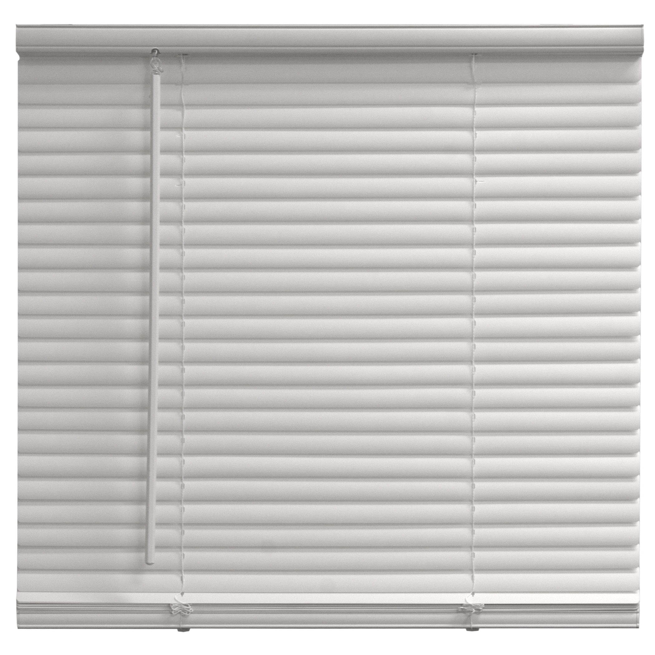 Mainstays Cordless Vinyl Room Darkening Blinds (White, 23 in W x 48 in L) 3kh1s