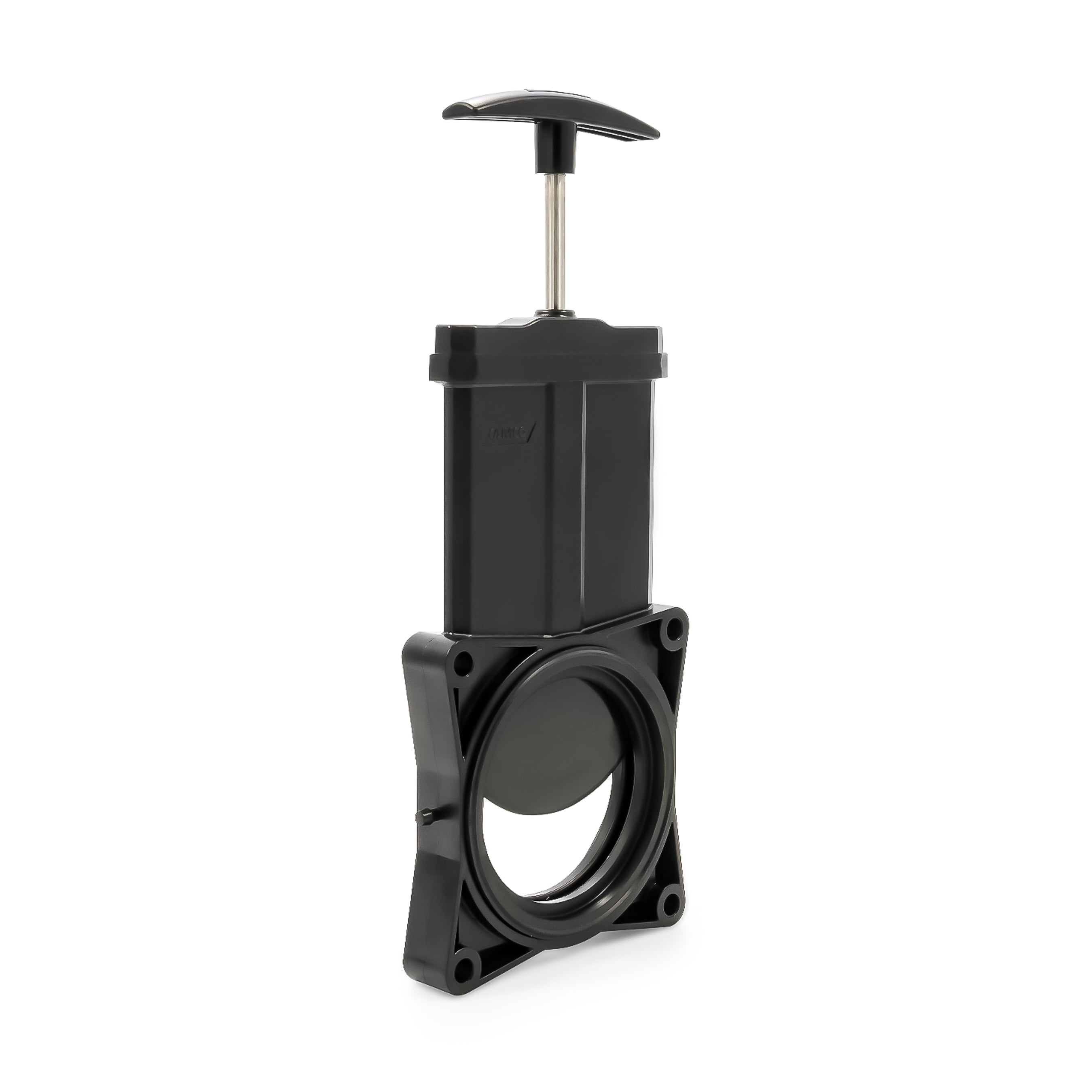 Camco RV Sewer Waste Valve, Replacement Gate Valve for 3-inch Sewer Pipes, Durable ABS Plastic (Black, 3-inch) vtpbn