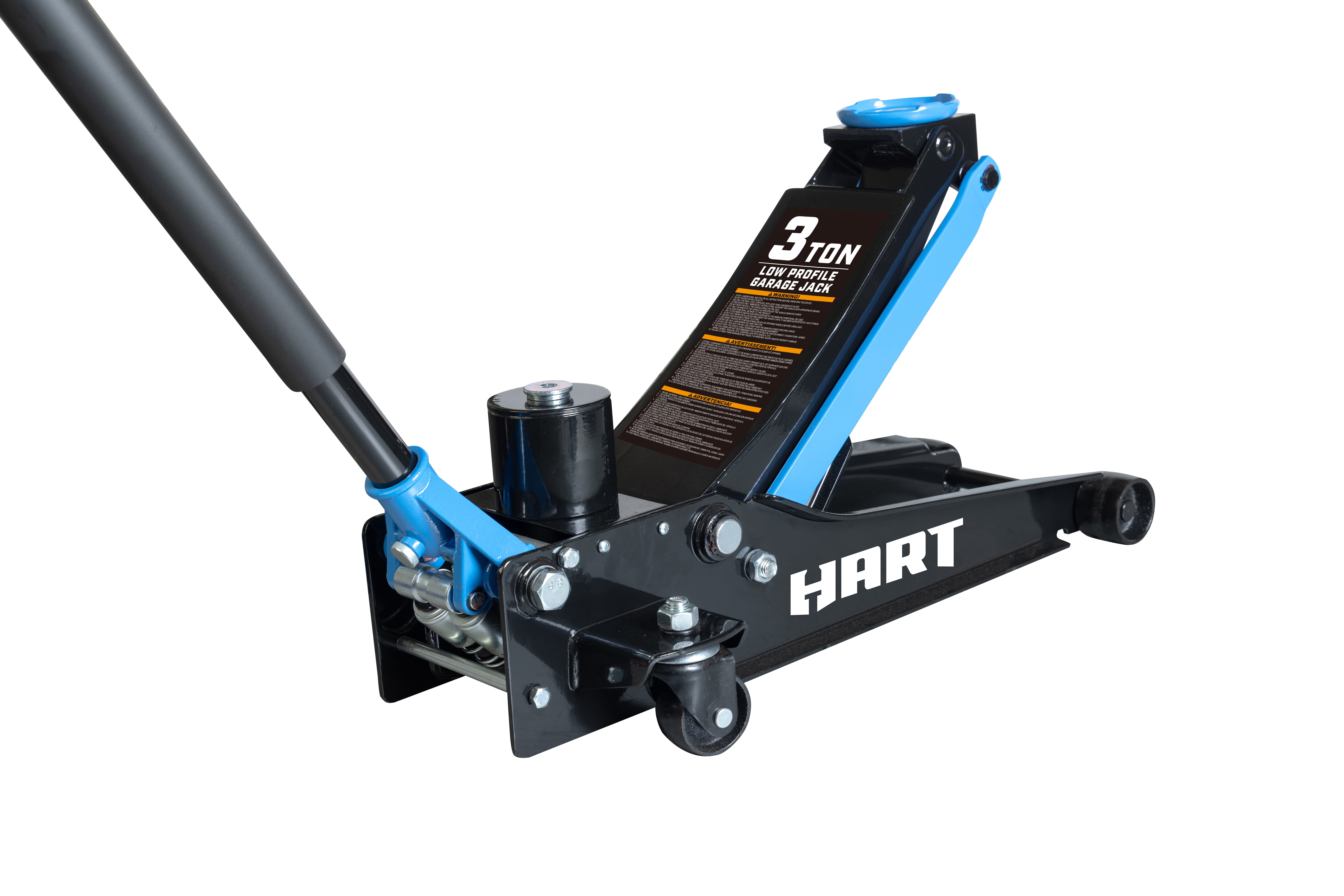 HART Super Duty Garage Jack with SUV Adaptor, 3 Ton Capacity (Black) 94vuy