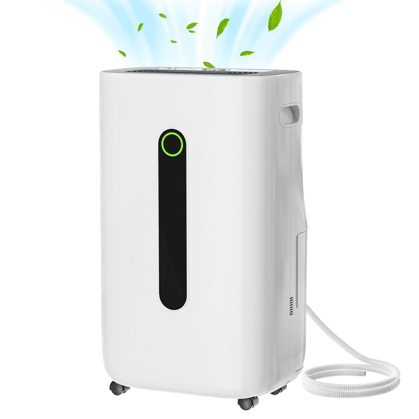 Rocyis High-Efficiency Dehumidifier for Large Rooms and Basements (White, 1.7 Gallon Tank) ki55o