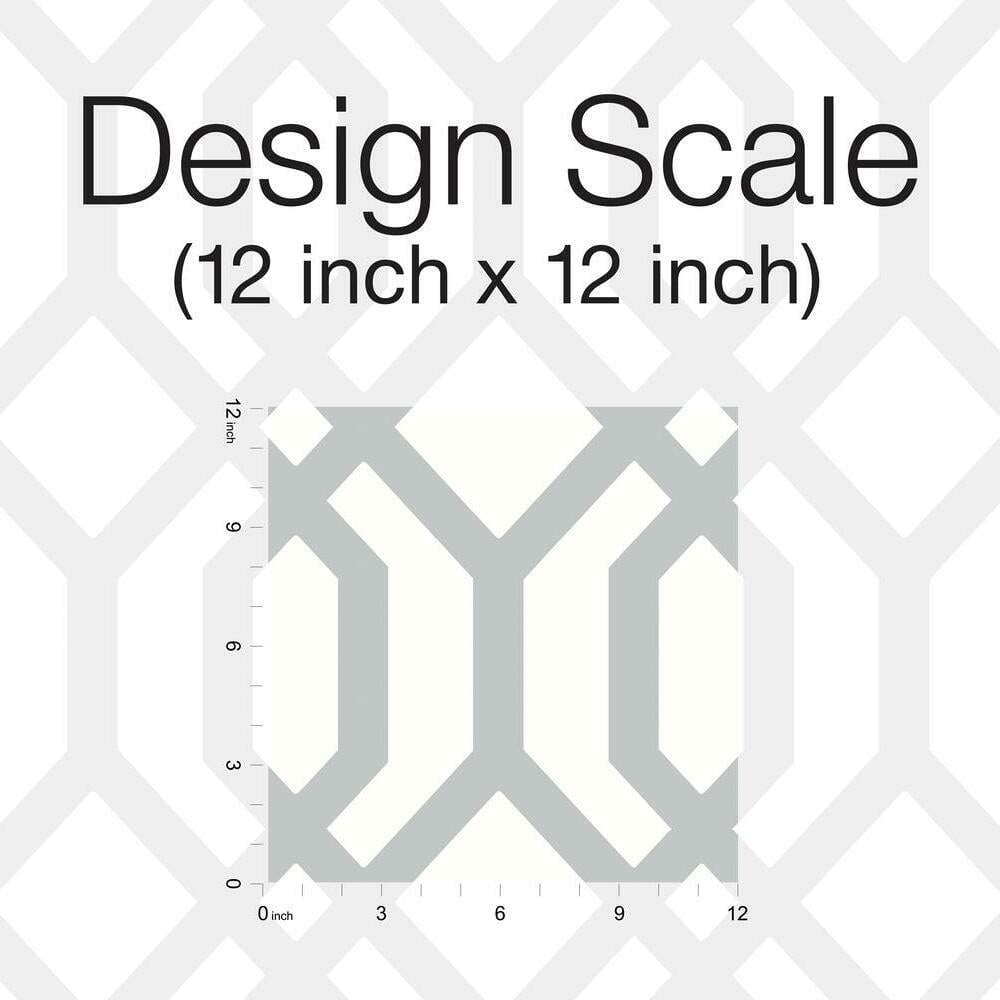 RoomMates Gazebo Lattice Peel and Stick Wallpaper (Blue, 20.5 in x 16.5 ft) 9reau
