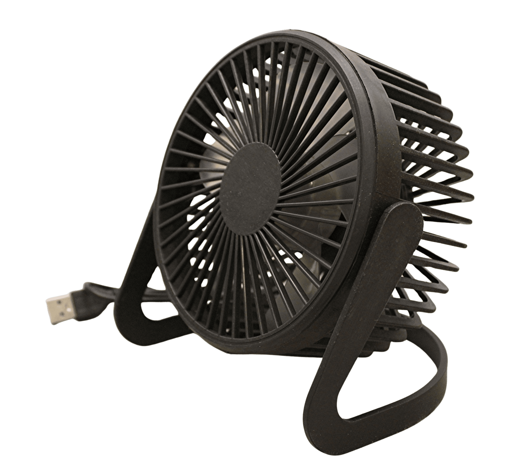 Dependable Industries 6-Inch USB Desk Fan, Portable Quiet Cooling Fan with Adjustable Angle (Black, 6 in) xa2v5