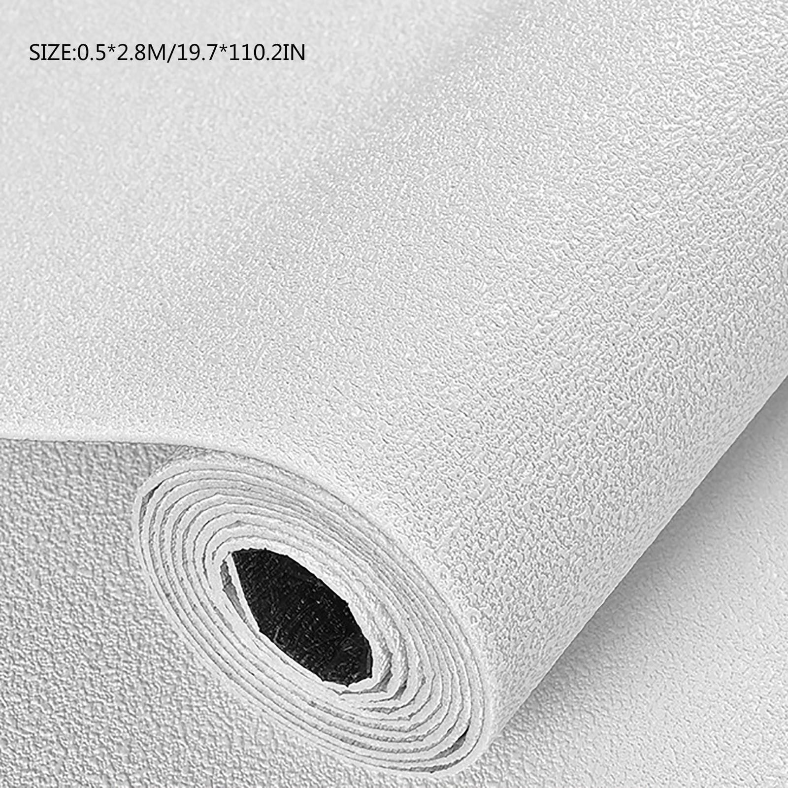 Beautynvta Peel and Stick Wallpaper, Waterproof Thickened Self-Adhesive Wall Covering for Home Decor (White, 9.19 ft x 19.7 in) w7k26