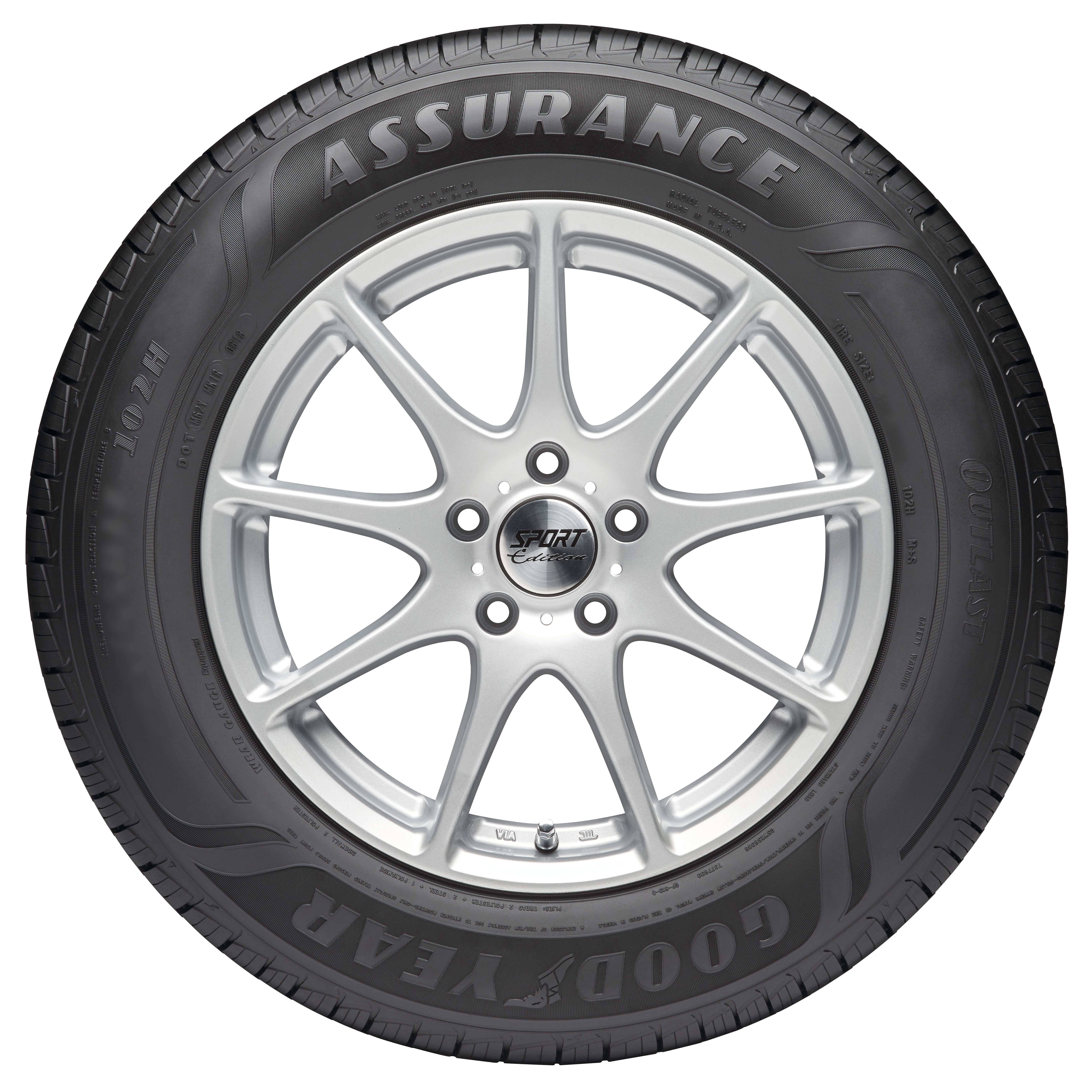 Goodyear Assurance Outlast All-Season Tire (205/65R16, 95H) yo3i2