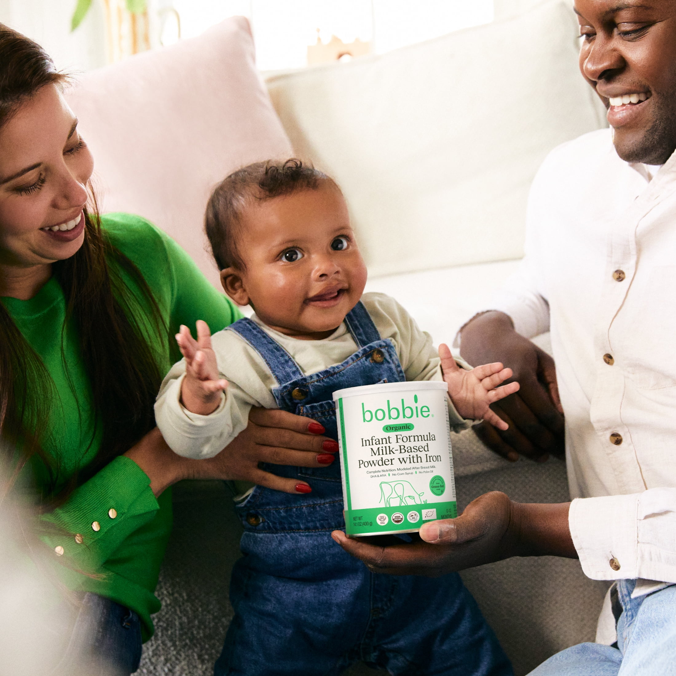 Bobbie Original Formula Organic Baby Powder with Lactose (14.1 oz) hlh4g