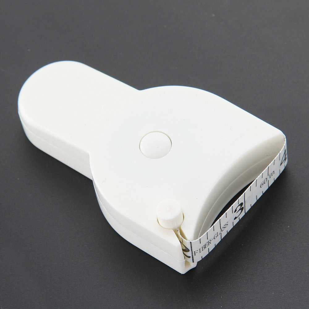 Sportuli Body Measuring Tape, Retractable Tape Measure for Fitness and Weight Loss Tracking (White, 60 in) nu60g