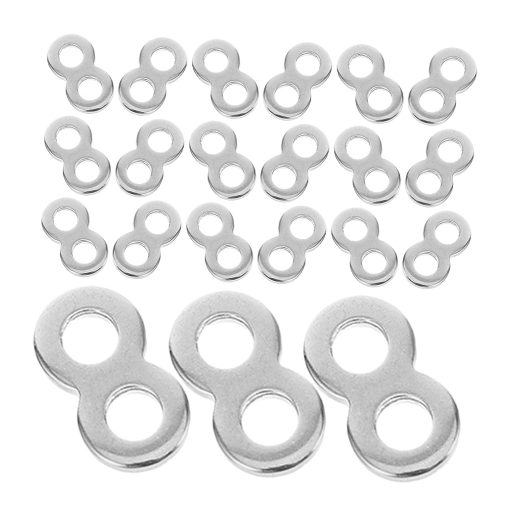 Luxshiny Stainless Steel Tabletop Fasteners with 8-Figure Buckle for Secure Woodworking (100 Pieces) u4oo4