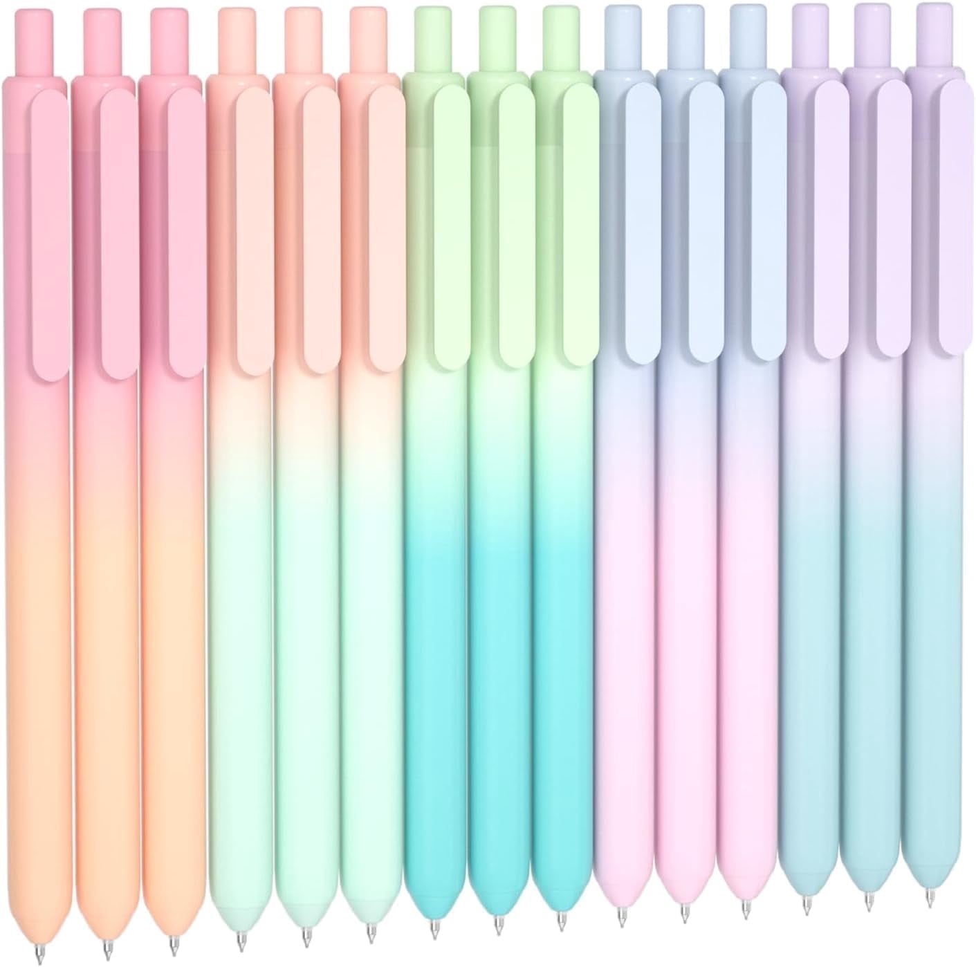 Shuttle Art Retractable Gel Ink Pens, Fine Point Smooth Writing Pens for Journaling and Note Taking (Black Ink, 15 Pack) 09ykq