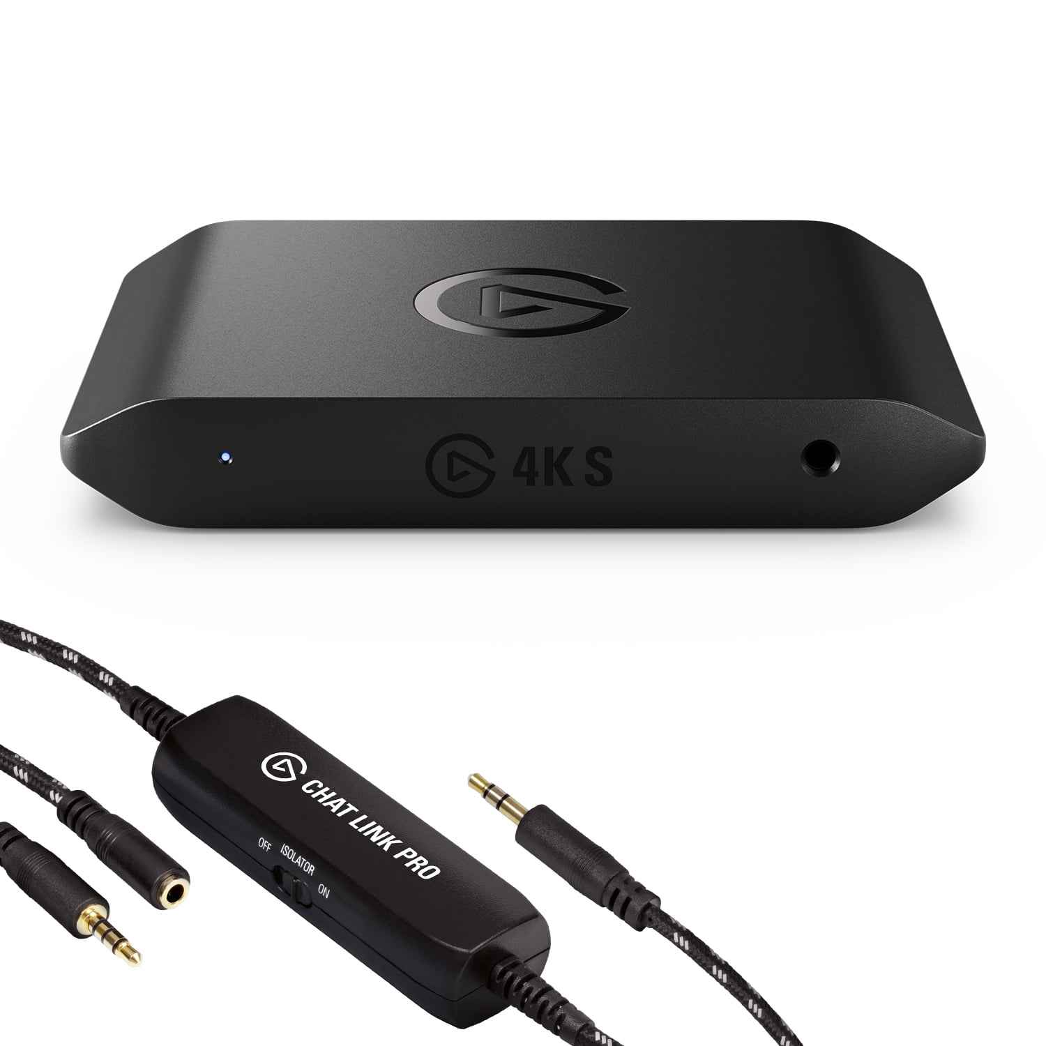 Elgato Game Capture 4K S External Video Capture Card with Chat Link Pro (4K60 HDR10, VRR Passthrough, 1 Pack) wf5n0