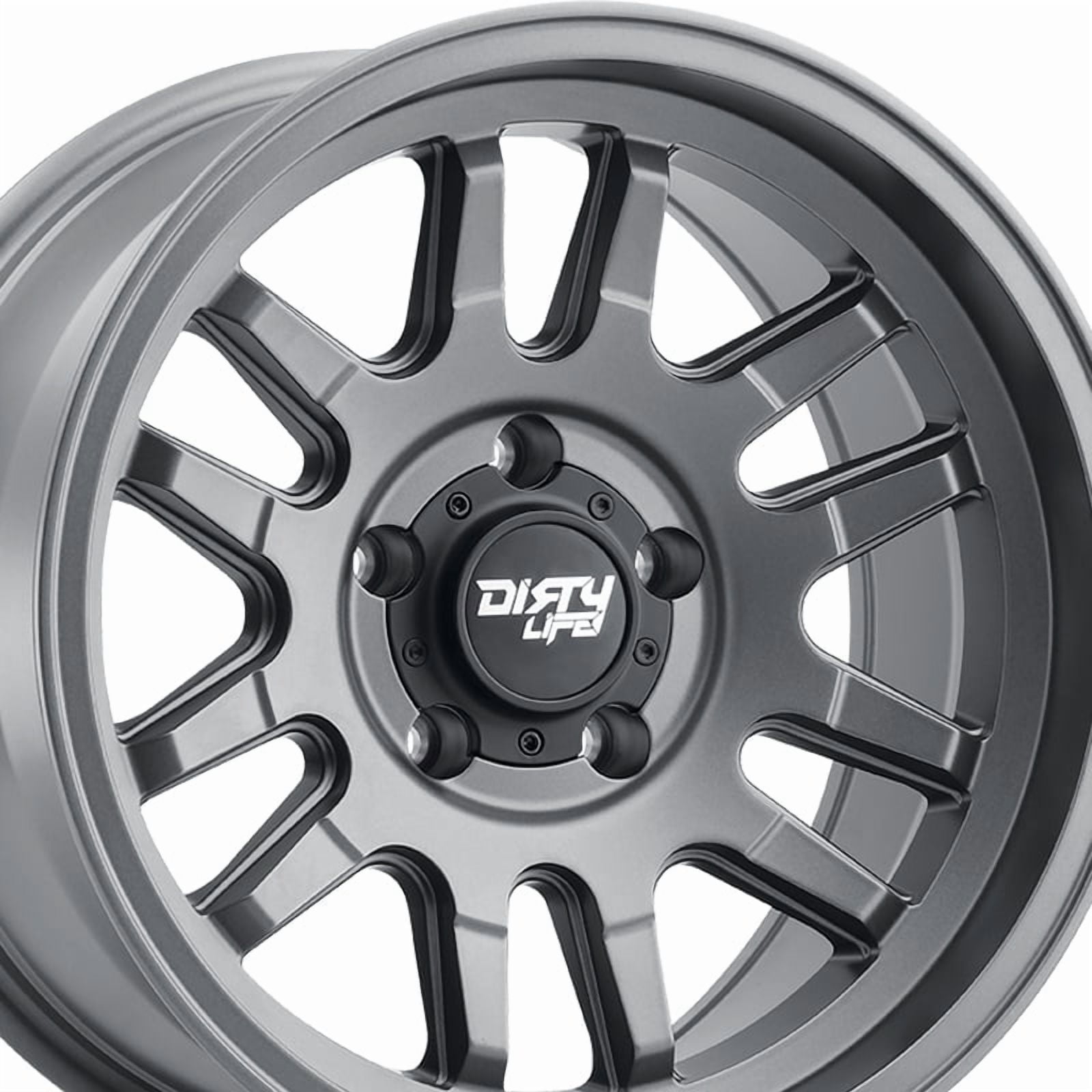 Dirty Life Canyon 9310 Off-Road Wheel (Satin Graphite, 17x9 in) azh5j