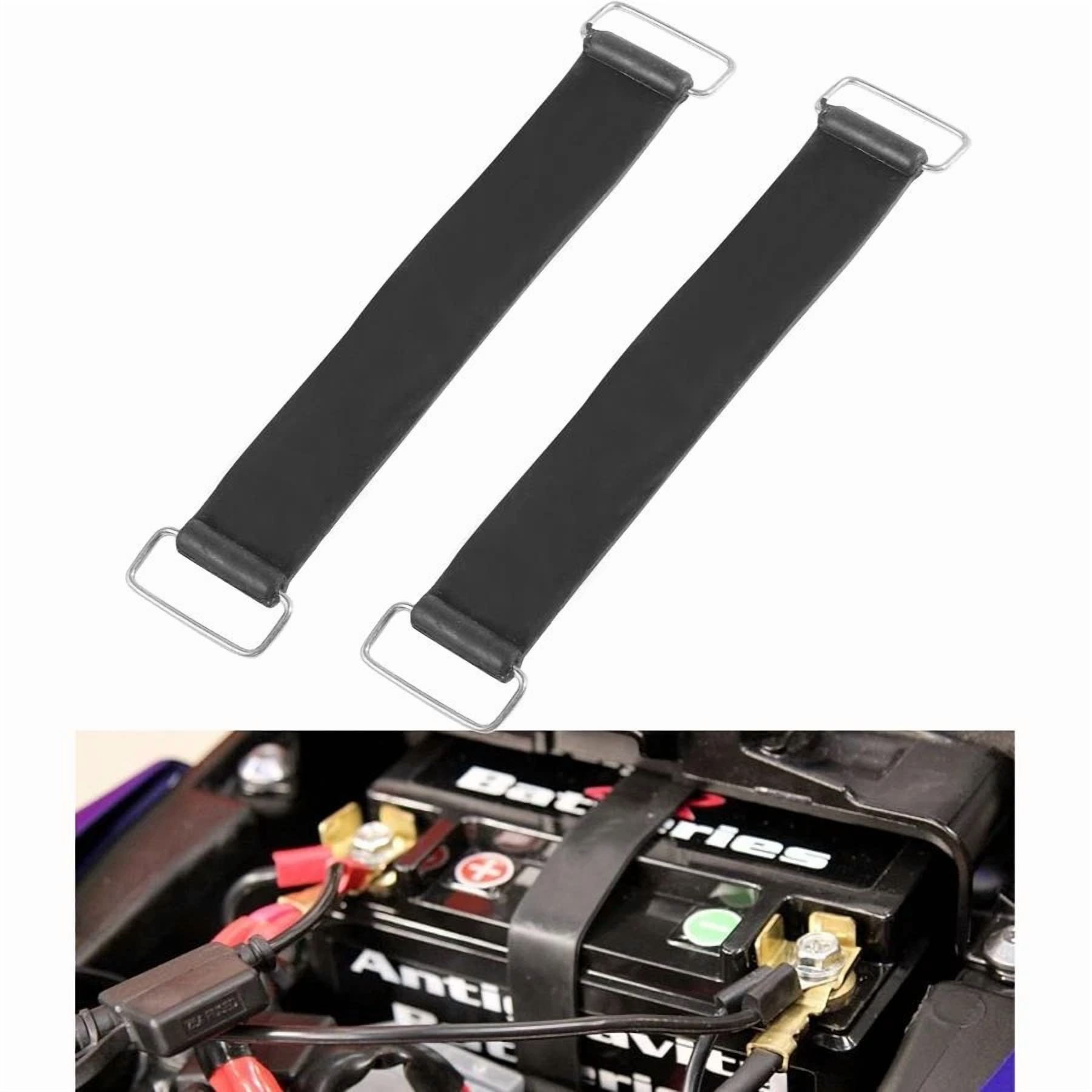 Rhea Battery Strap Hold Down for Automotive and Motorcycle (Black, 12 in) 9ewy5