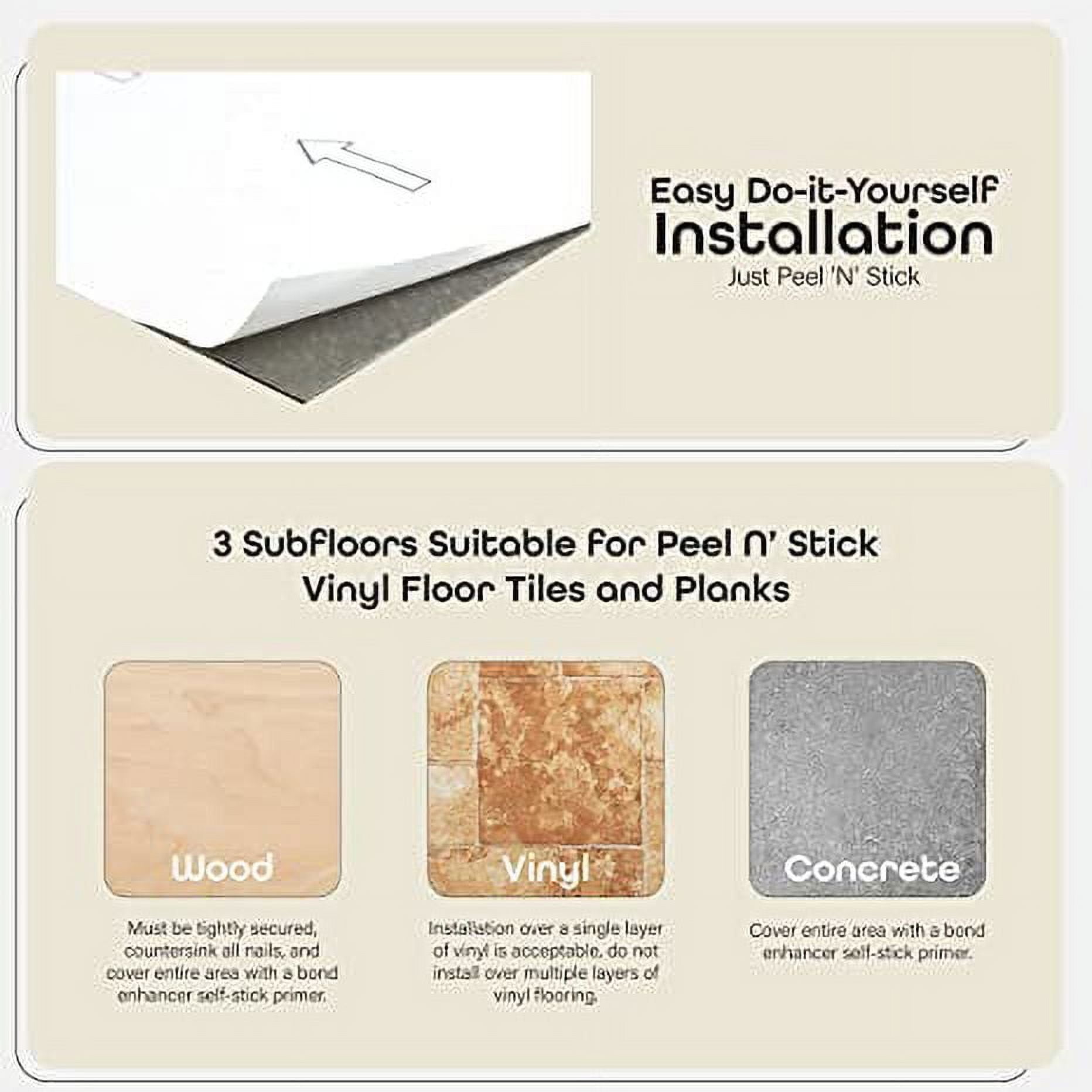 Achim Peel and Stick Vinyl Floor Tiles, Travertine Marble Pattern (12 in x 12 in, 20 Pack) ywzse