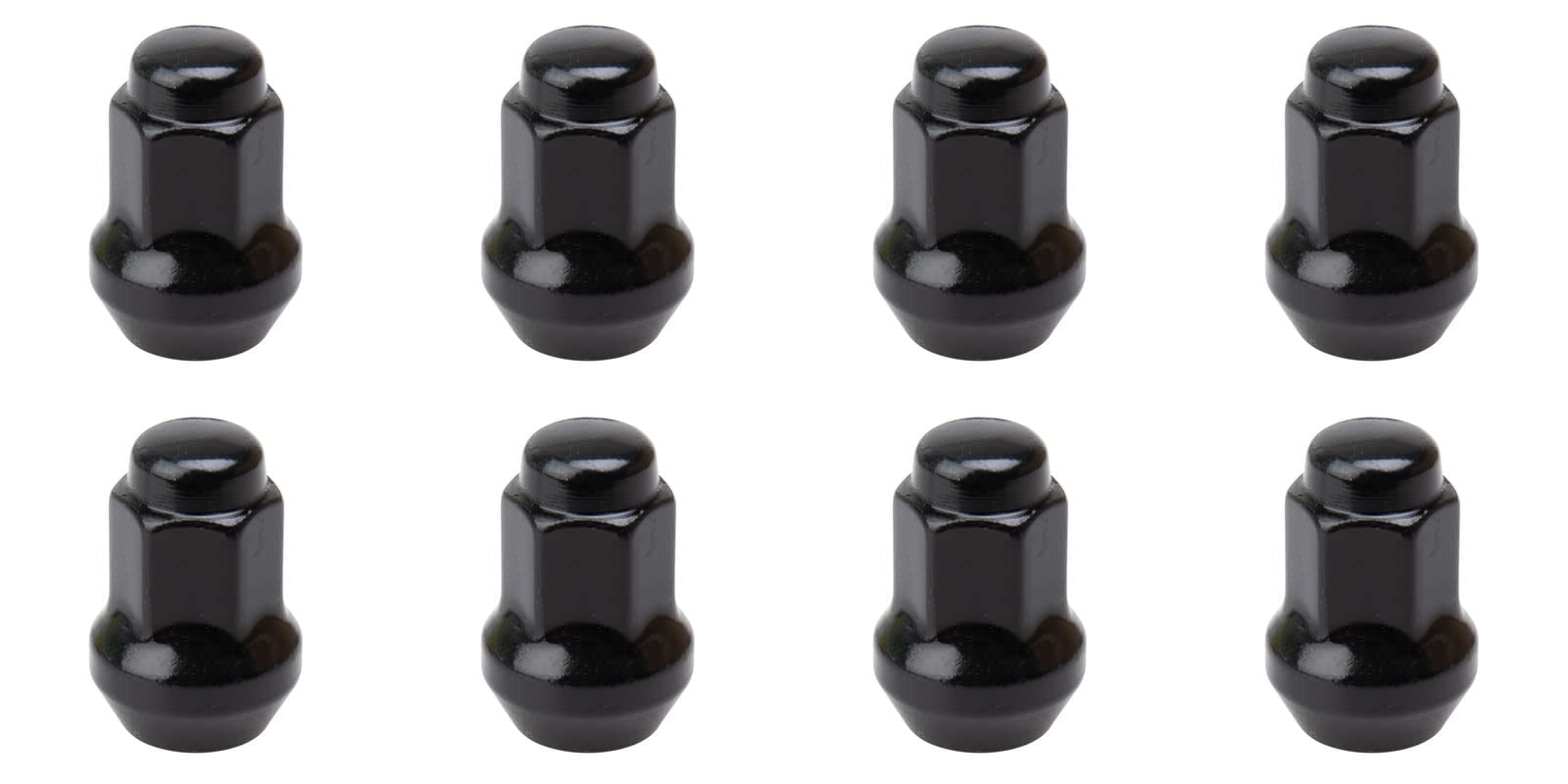 Tusk Tapered Lug Nut Set for Polaris RZR 570 EPS (Black, 8 Pack, 3/8 in) xosb2