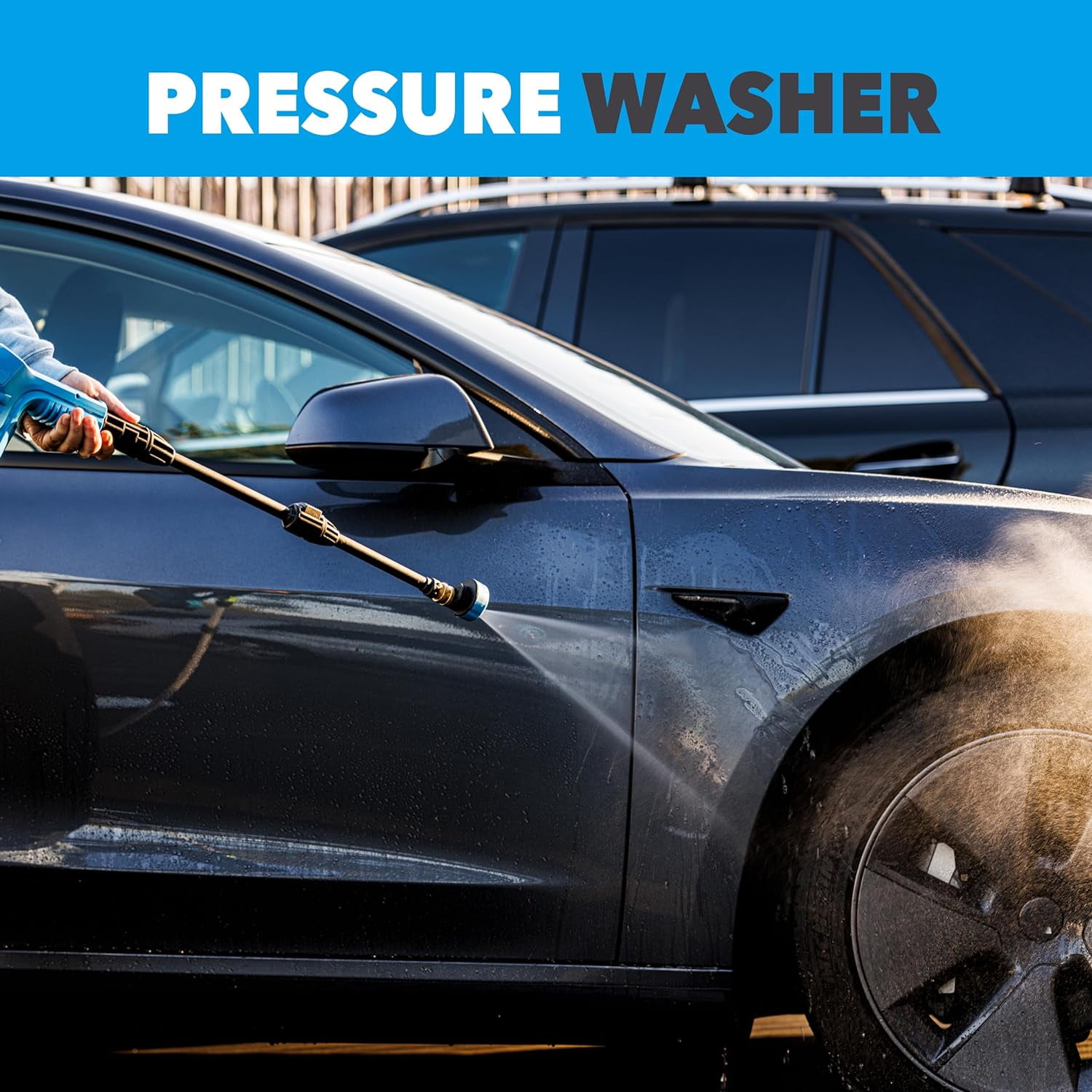 Pulsar 40V Cordless Pressure Washer with 5-in-1 Spray Nozzle (725 PSI, 0.92 GPM) qn3gv