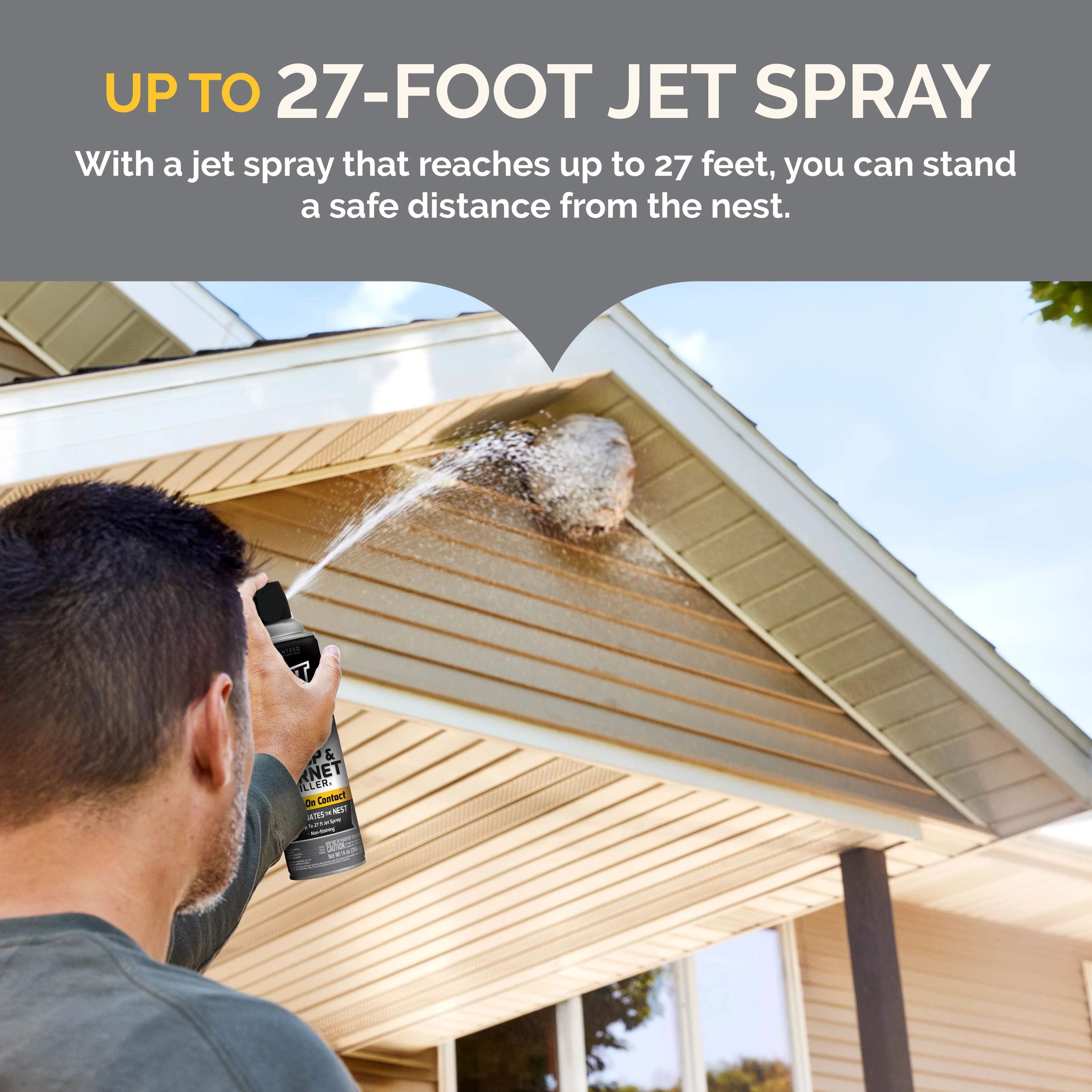 Hot Shot Wasp & Hornet Killer Outdoor Pest Control Spray (6 Pack, 17.5 oz) 62bi9