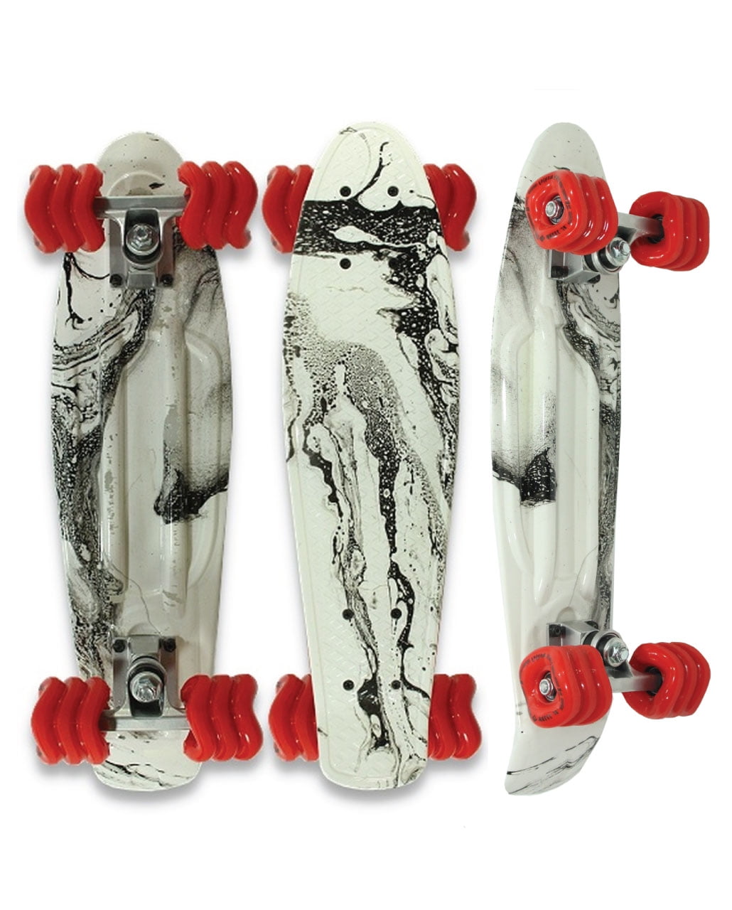 Shark Wheel Black Tide Skateboard (Black, 22 in) f6j0h