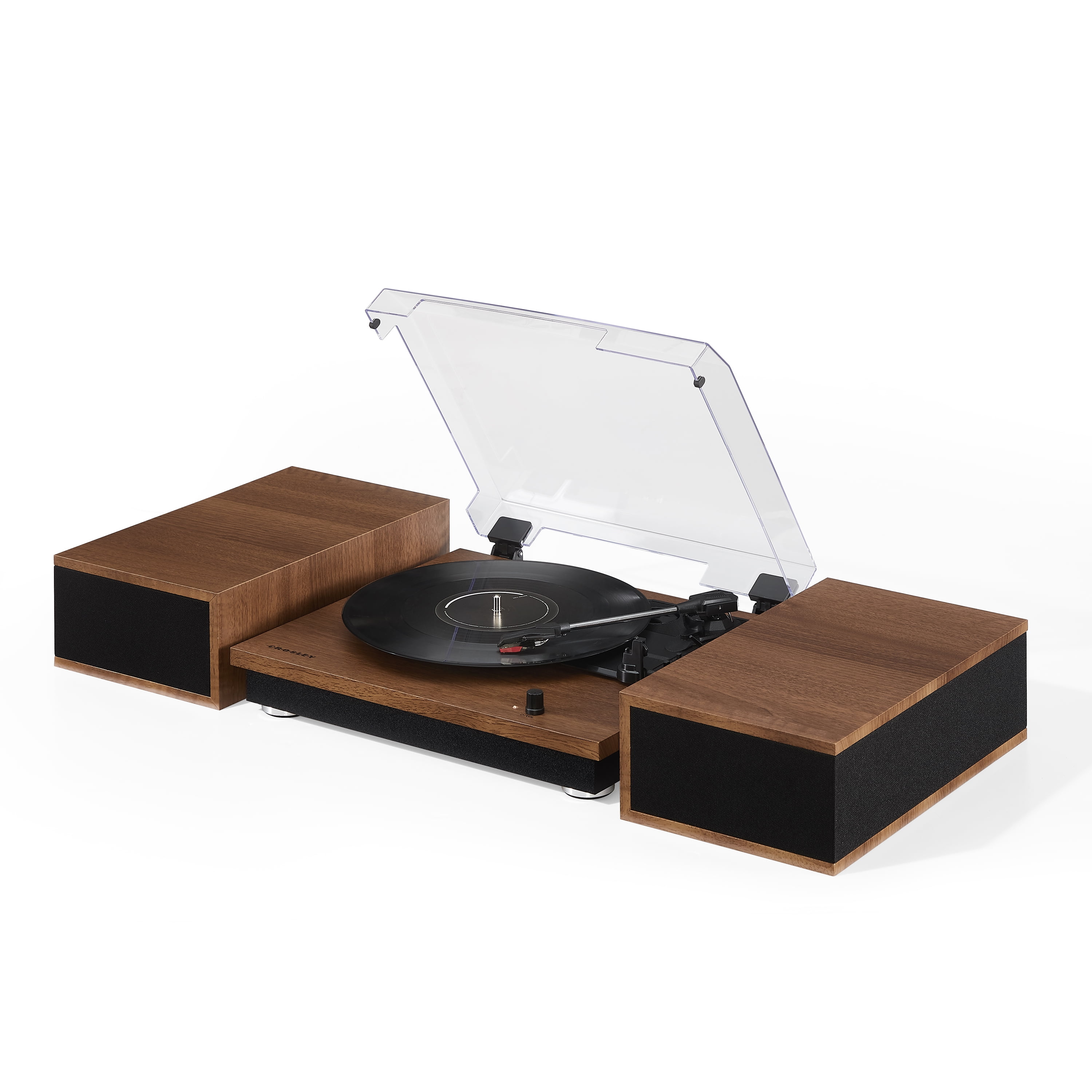 Crosley Riff Bluetooth Vinyl Record Player with Speakers (3-Speed Turntable, 6 Modular Layouts) x6qj5