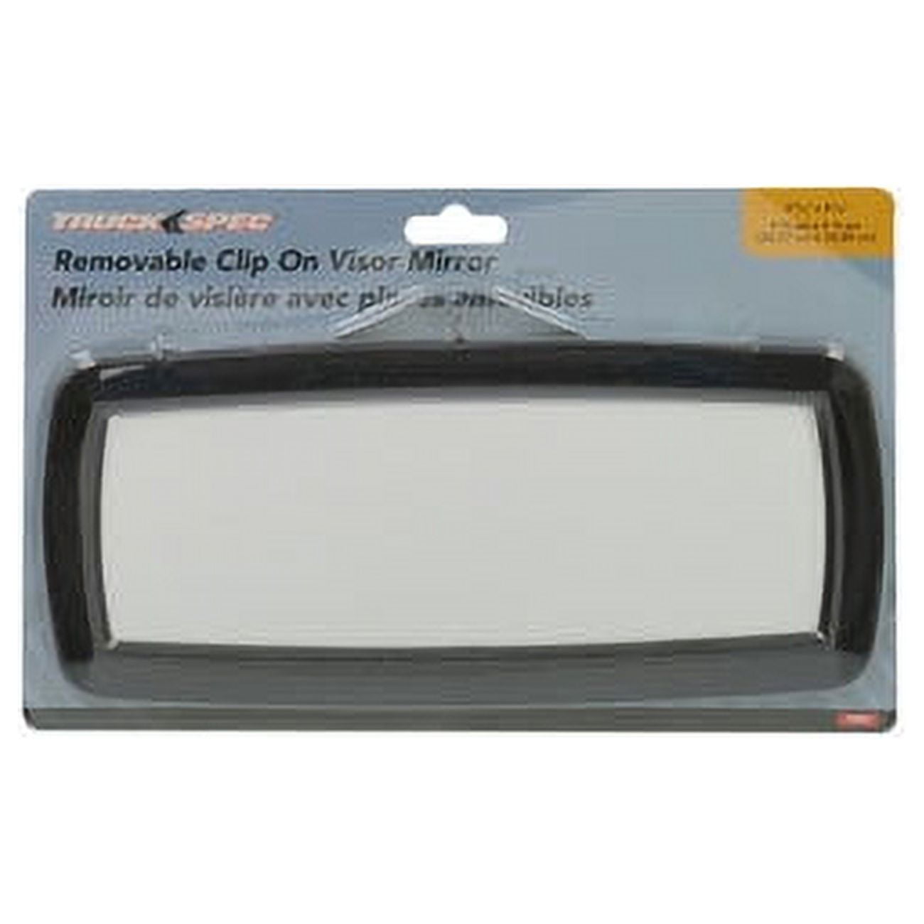TruckSpec LG Removable Mirror-Visor with Black Plastic Frame (Black, 1 Pack) idy49